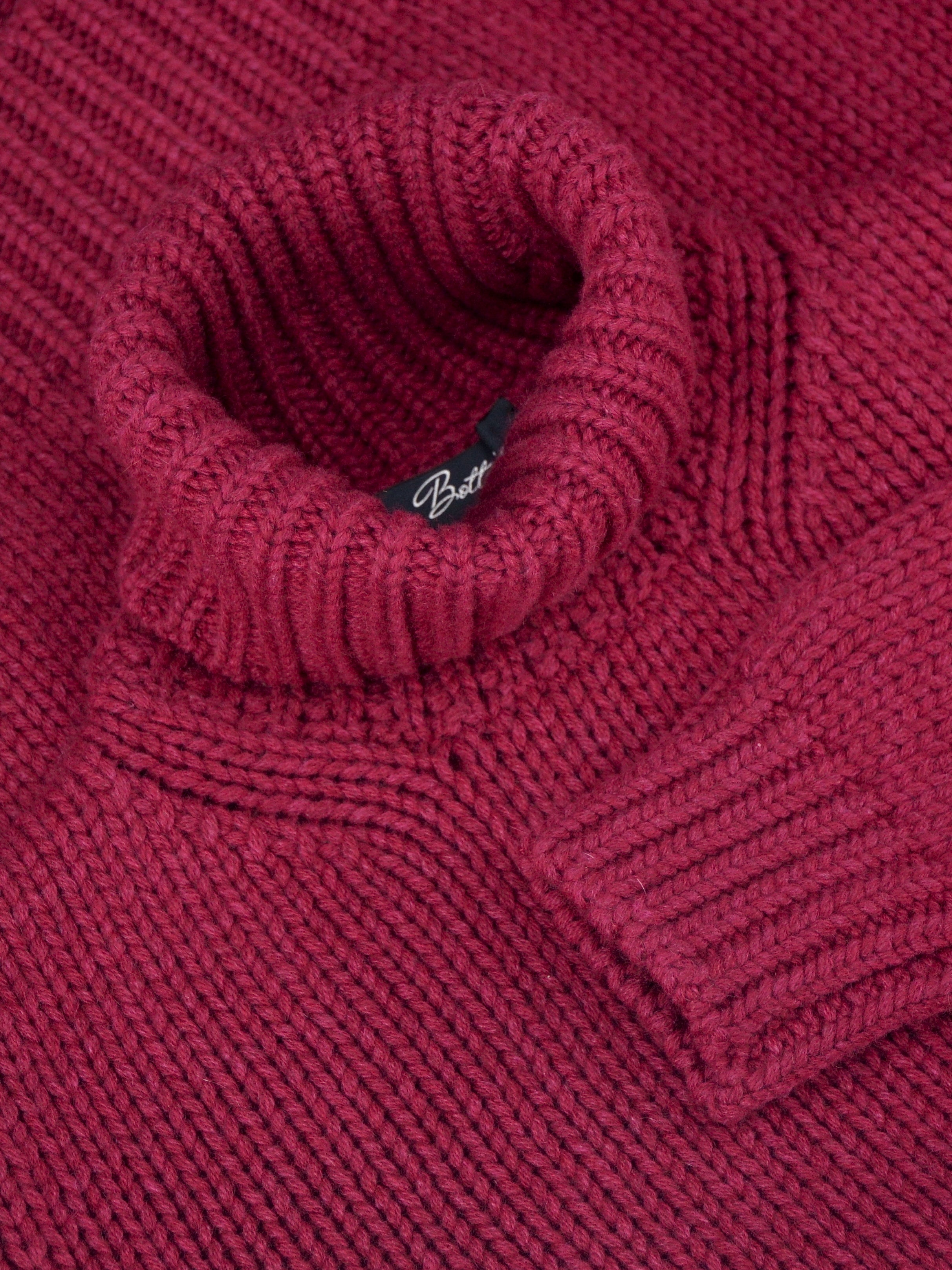 Nuvola Turtleneck Prugna 100% Cashmere