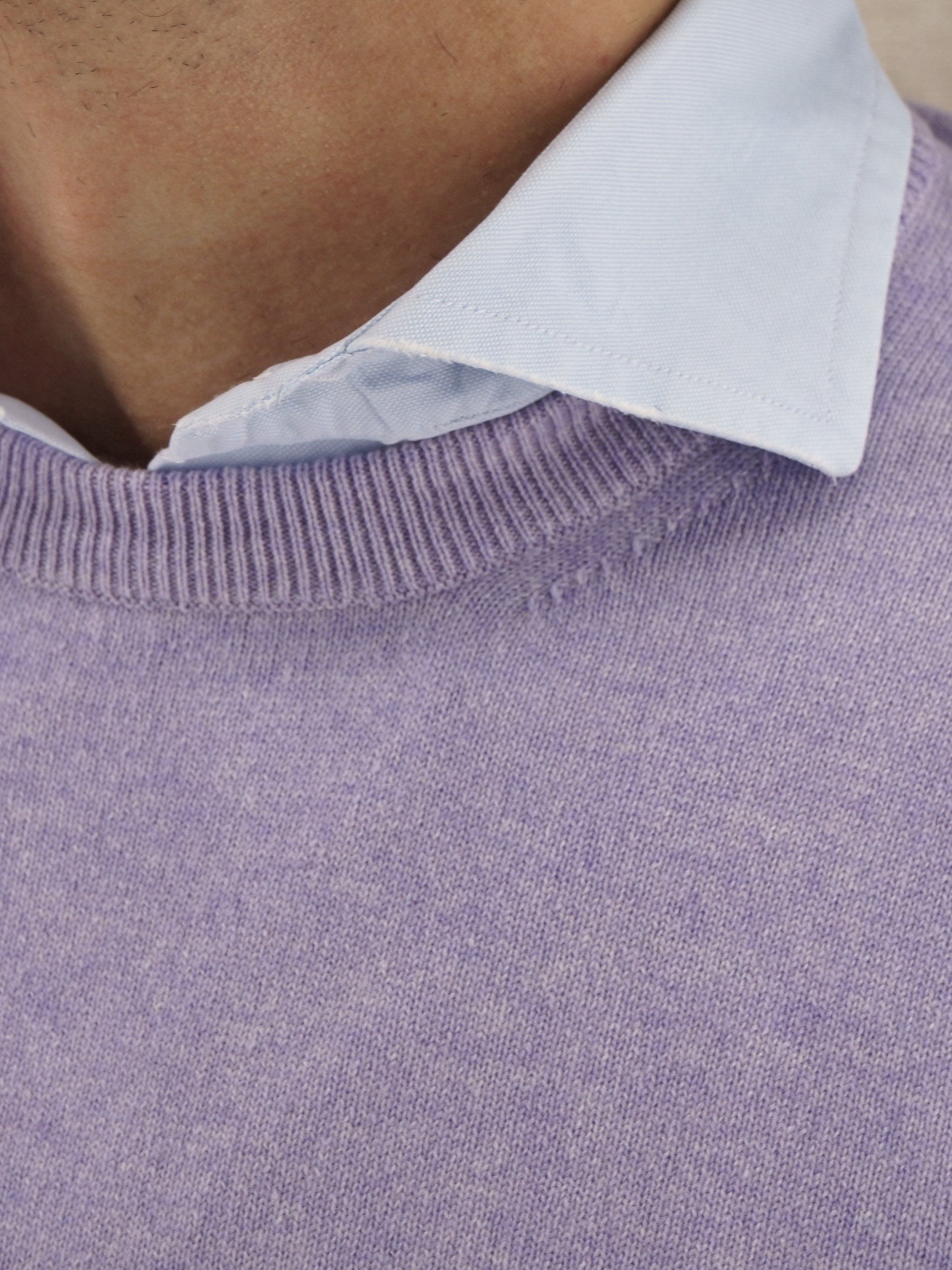 Classic Crewneck Lavandula 100% Cashmere