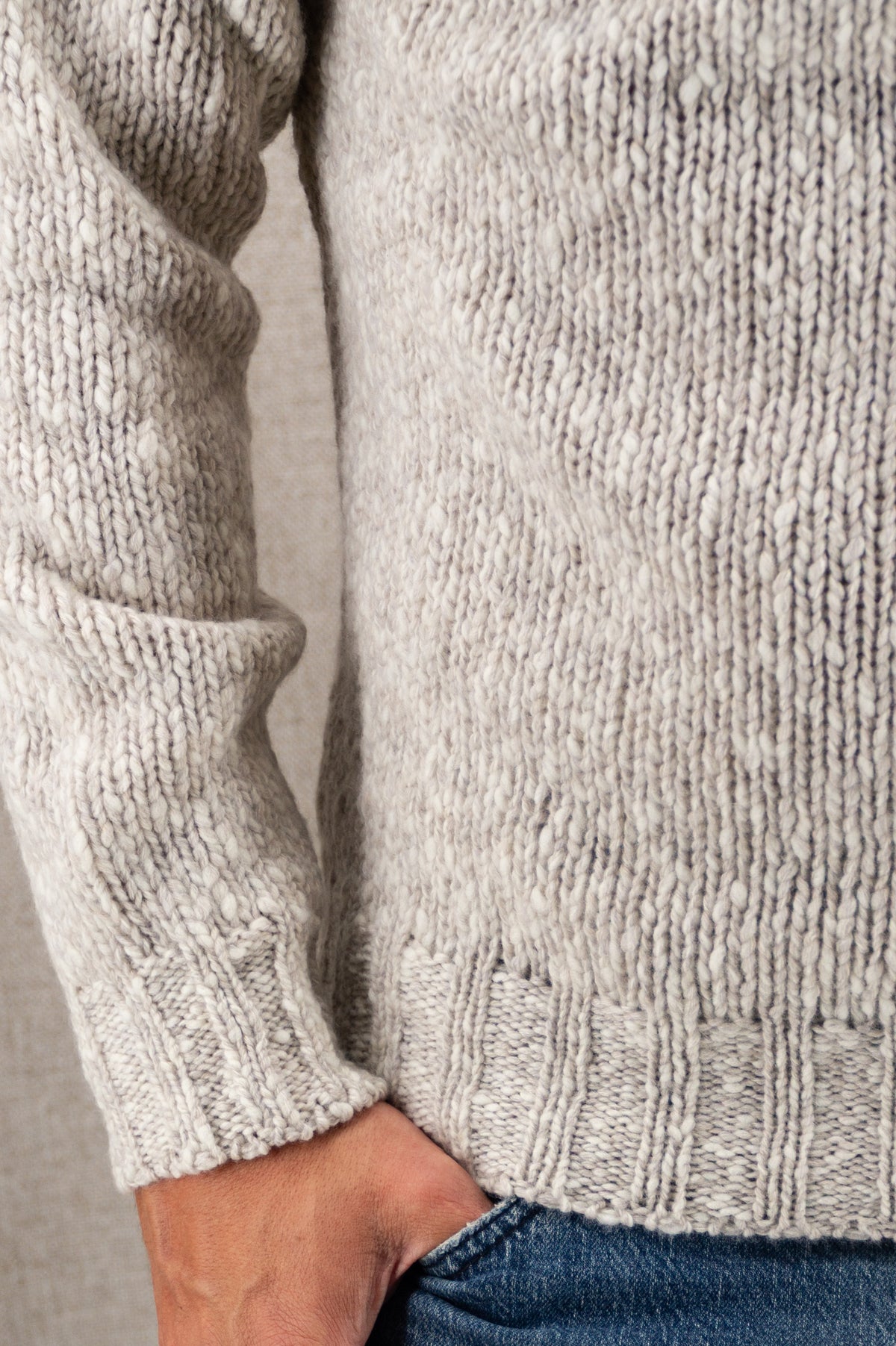 TURTLENECK GLEN NATURAL WOOL AND CASHMERE 