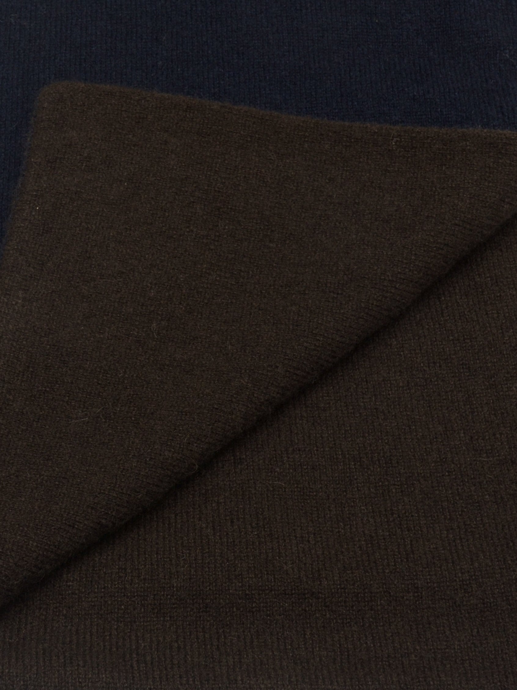 Sciarpa Bicolore Navycoffee 100% Cashmere