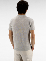 Knit T-Shirt Pure Grey 68% Linen 32% Cotton 