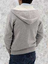 Bomber Hoodie Arpagrey 100% Cashmere