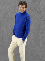 Mock Neck Riviera Cashmere Wool and Silk