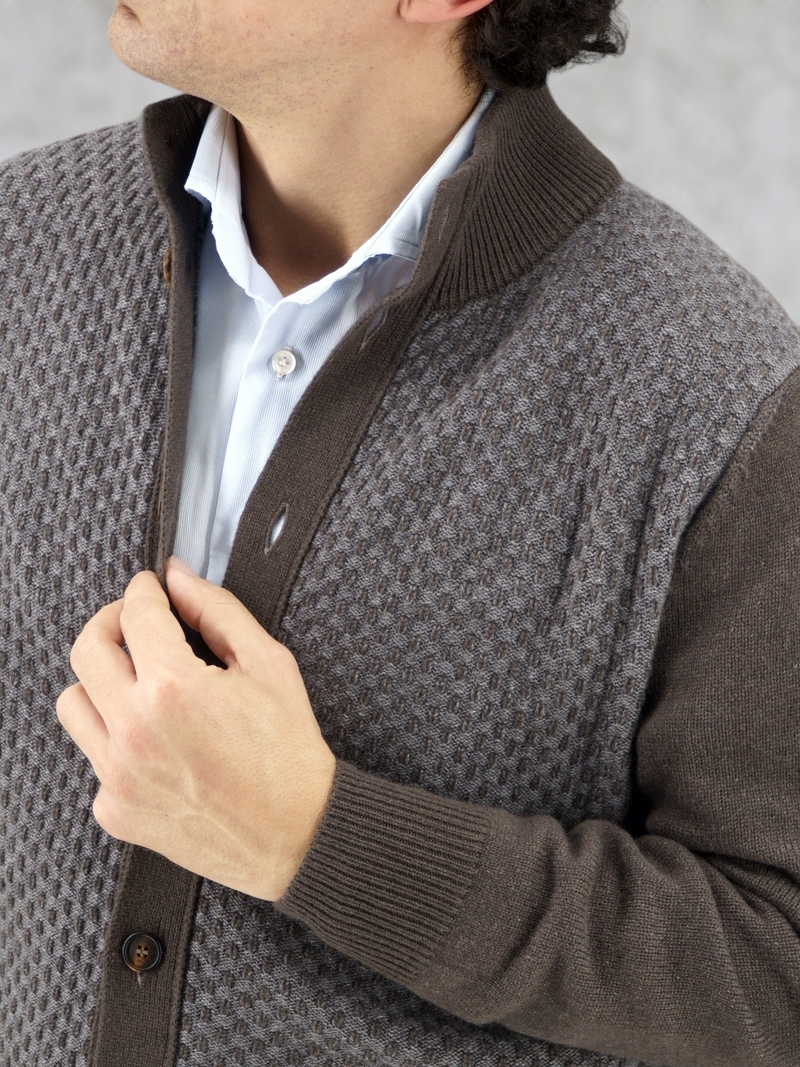 8 Buttons Heritage Ironmood 100% Cashmere