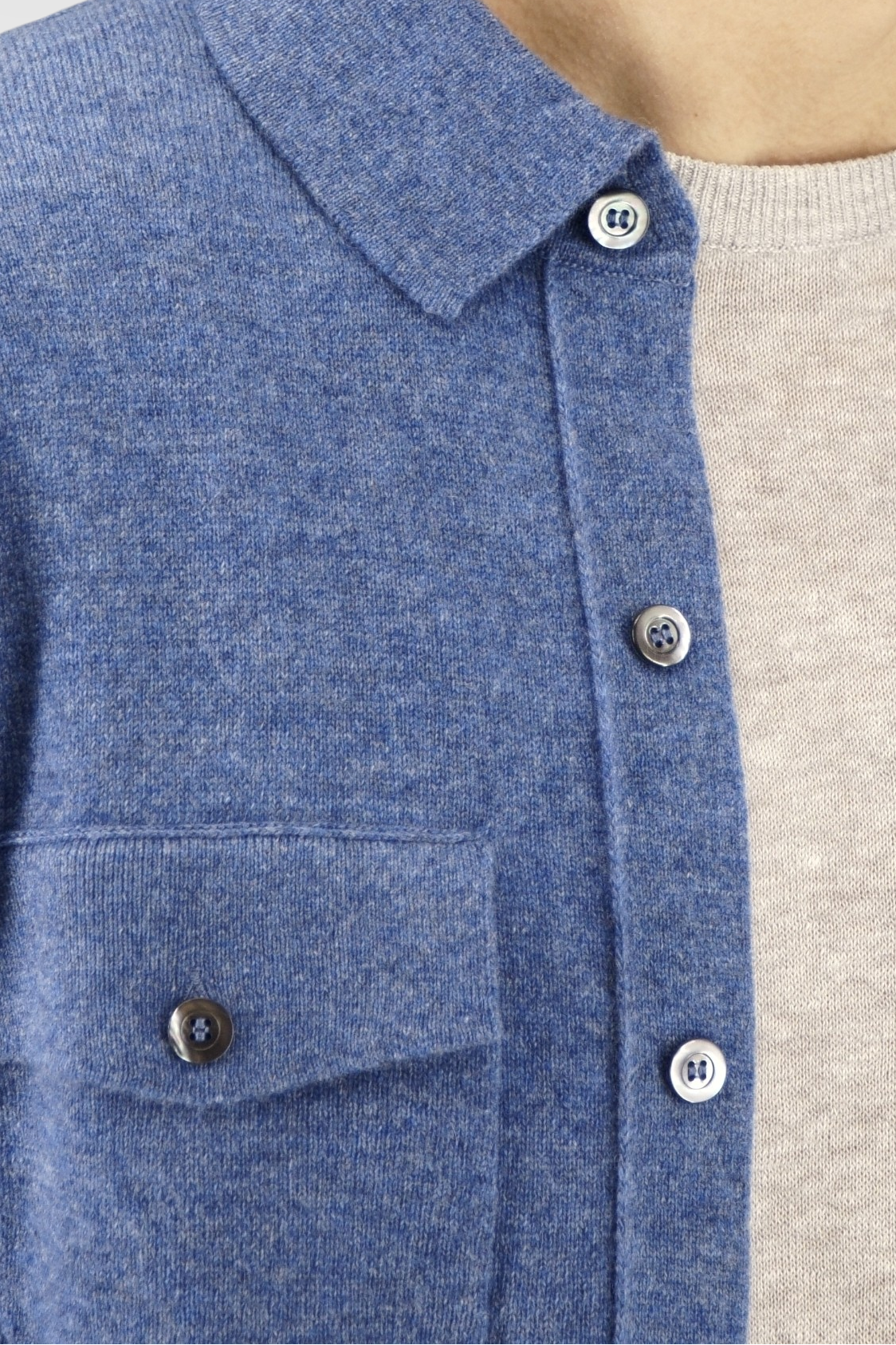 Camicia Safari Oxford 100% Cashmere