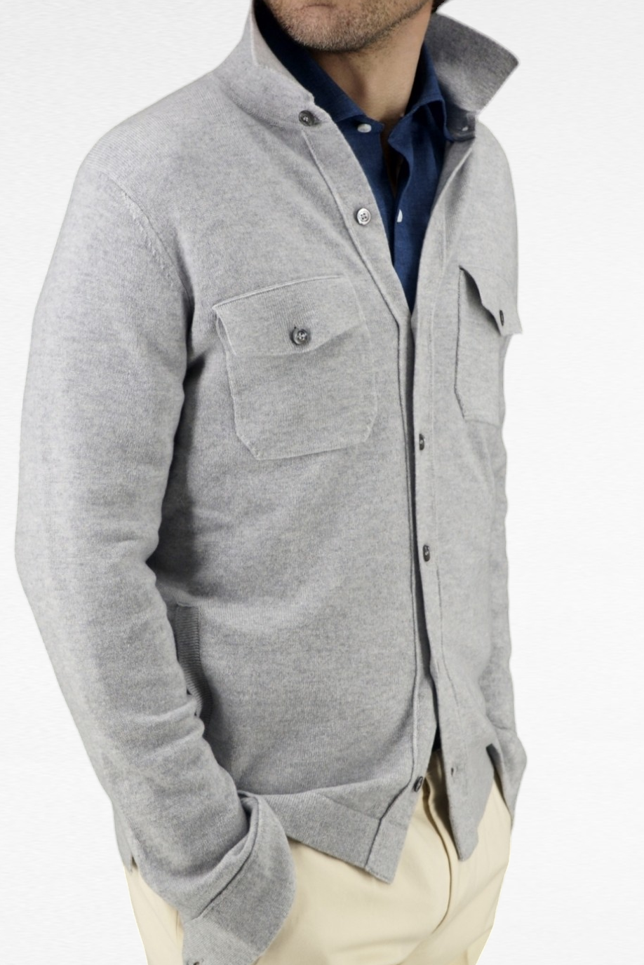 Camicia Safari Selenite 100% Cashmere