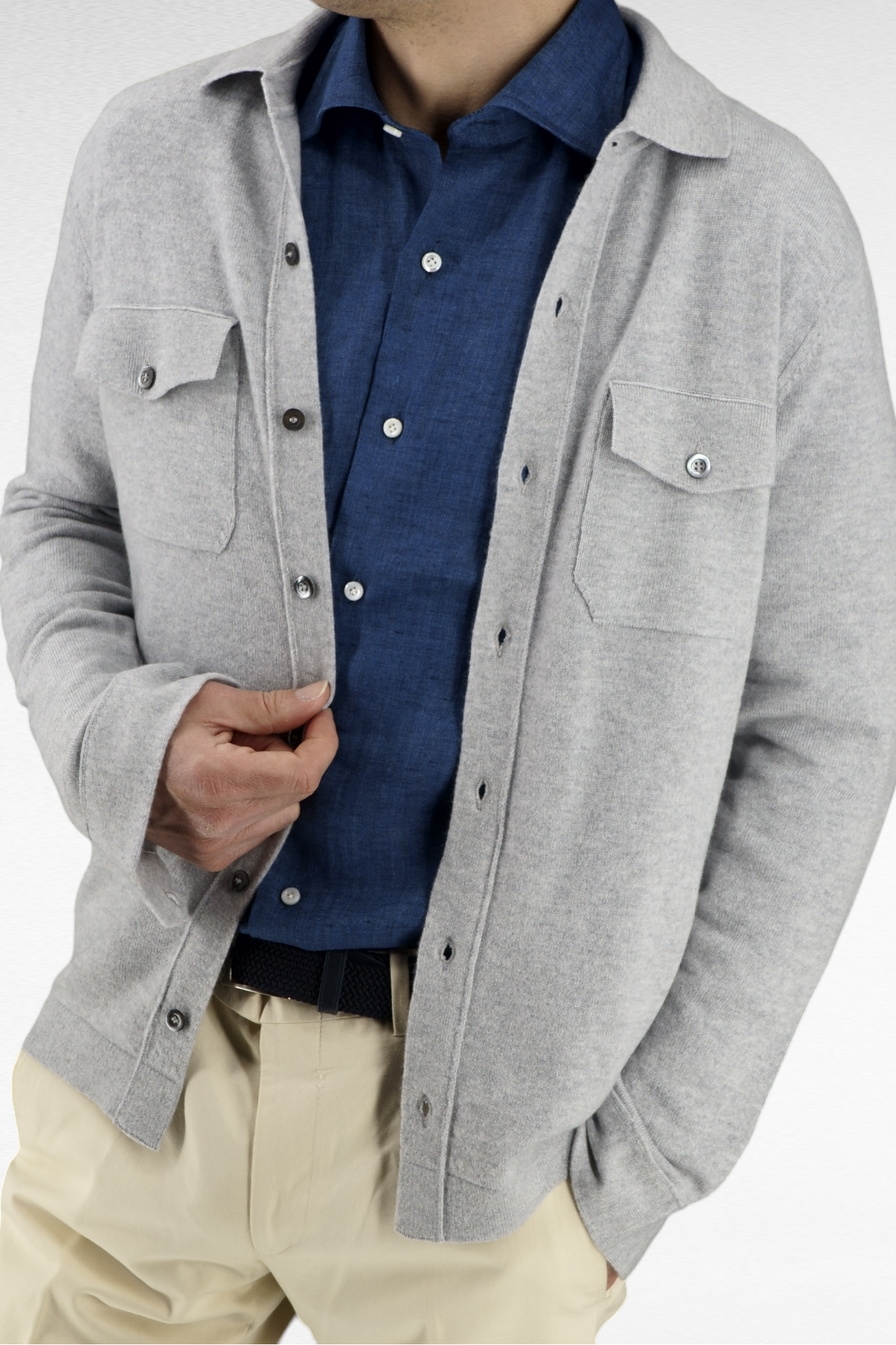 Camicia Safari Selenite 100% Cashmere