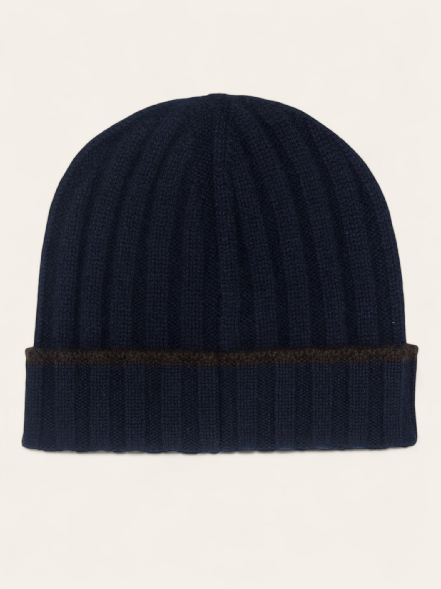 Cappello Coste Navycoffee 100% Cashmere