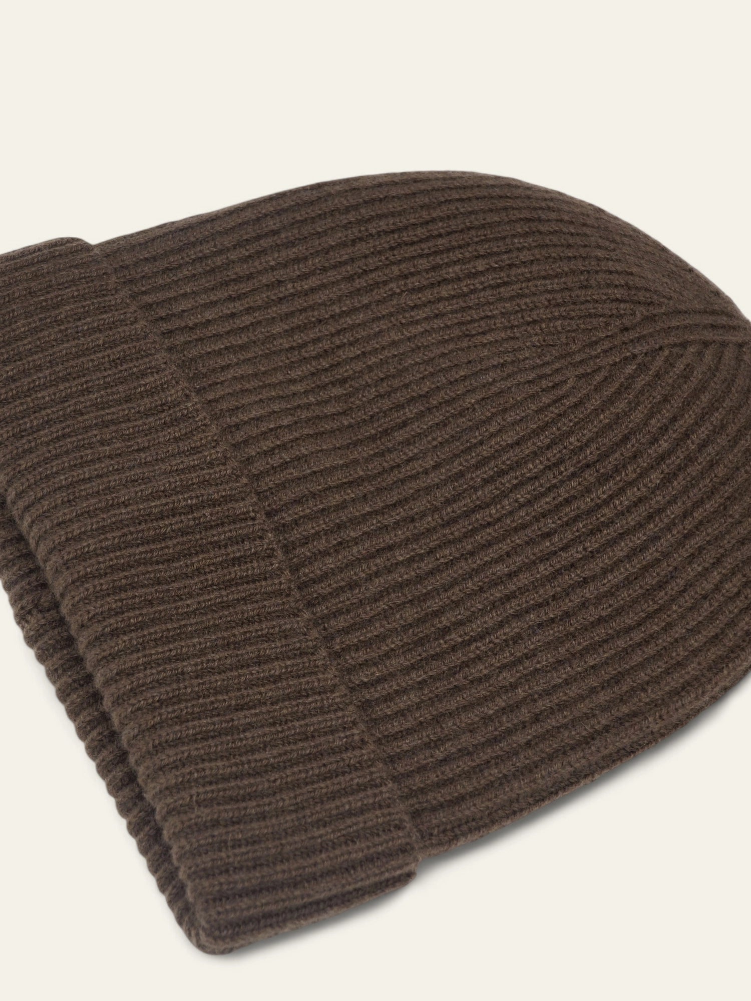 Cappello Coste Inglesi Caffè 100% Cashmere