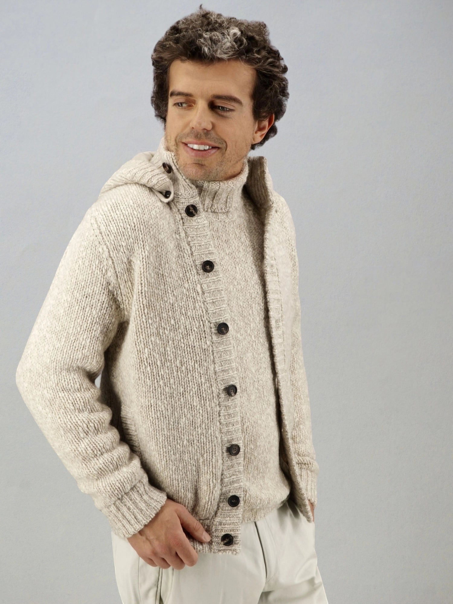 BOMBER GLEN NATURALE WOOL AND CASHMERE 