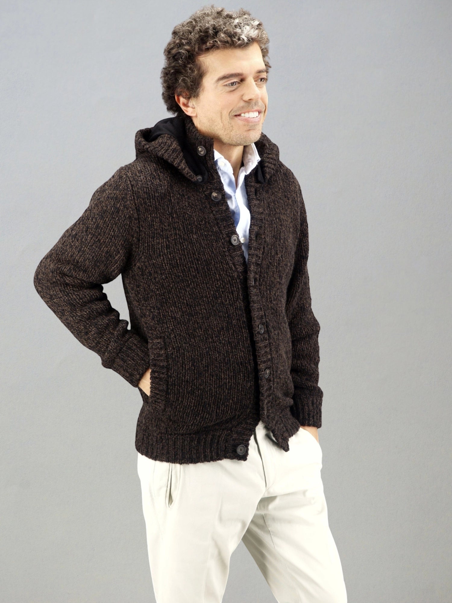 BOMBER GLEN MORO WOOL AND CASHMERE 