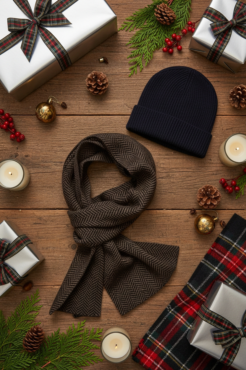 Sciarpa + Cappello Heritage Blu