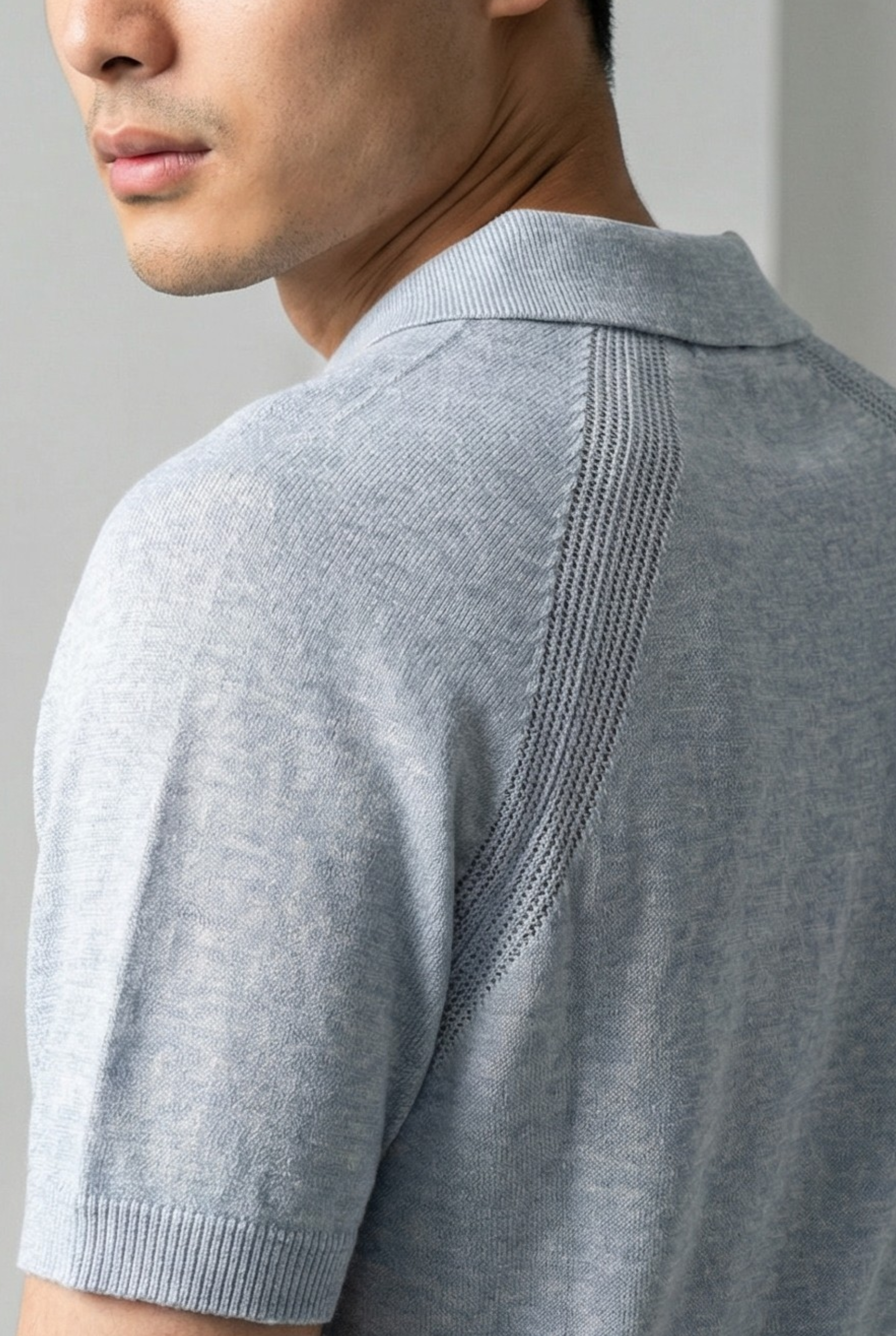 Polo Malibu Cielo 68% Lino 32% Cotone