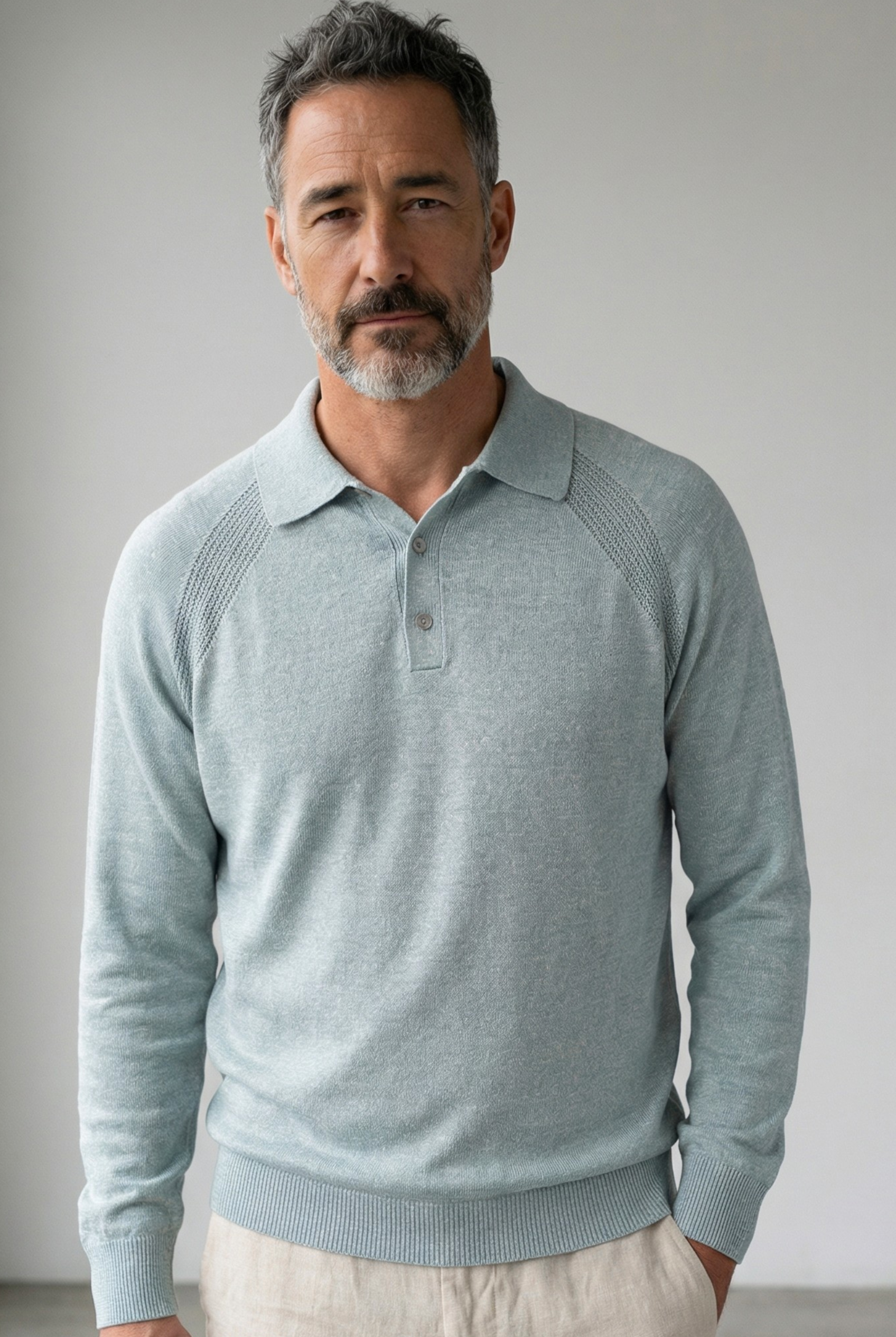 Polo Malibu ML Hint of Mint 68% Lino 32% Cotone