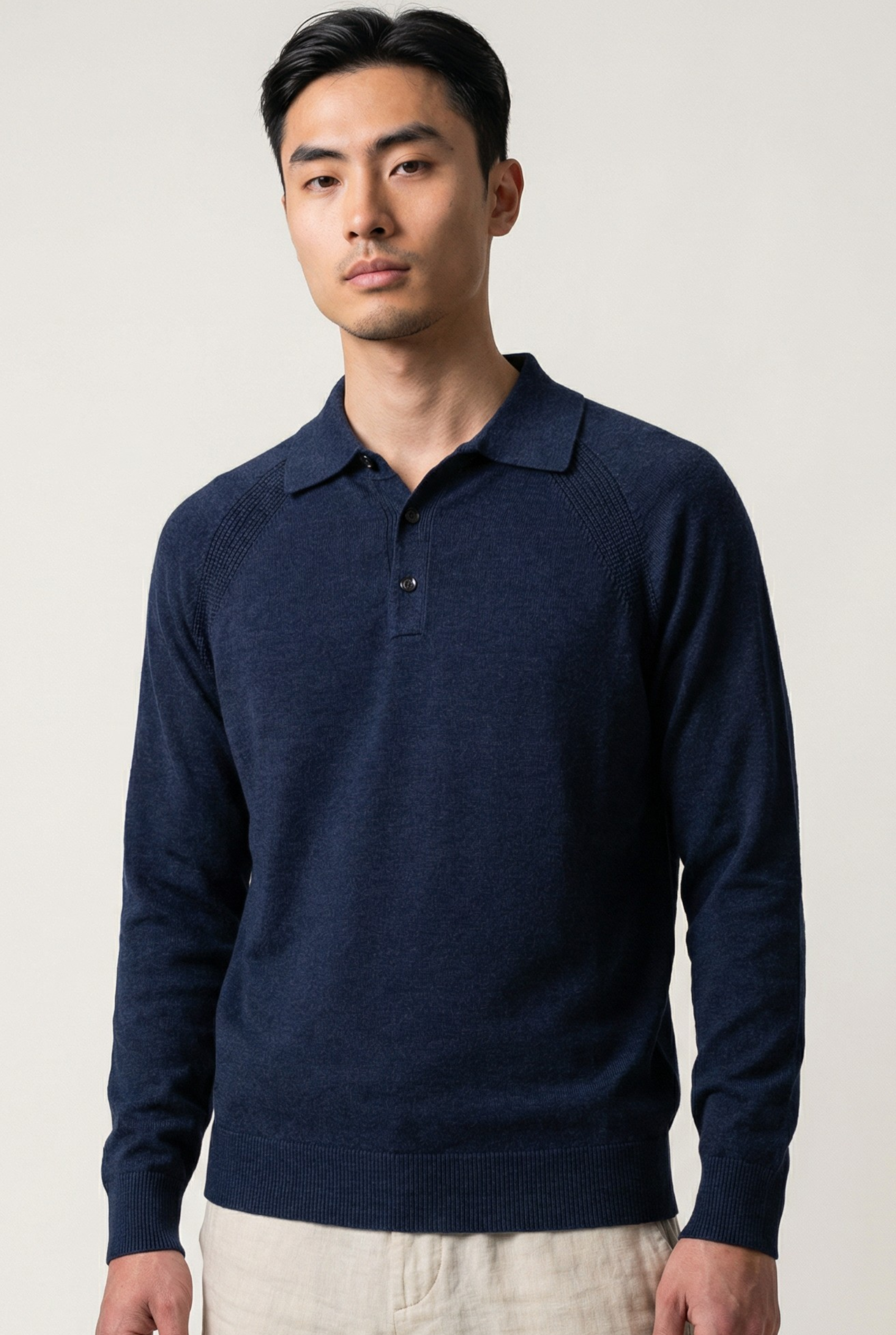 Polo Malibu ML Blu 68% Lino 32% Cotone