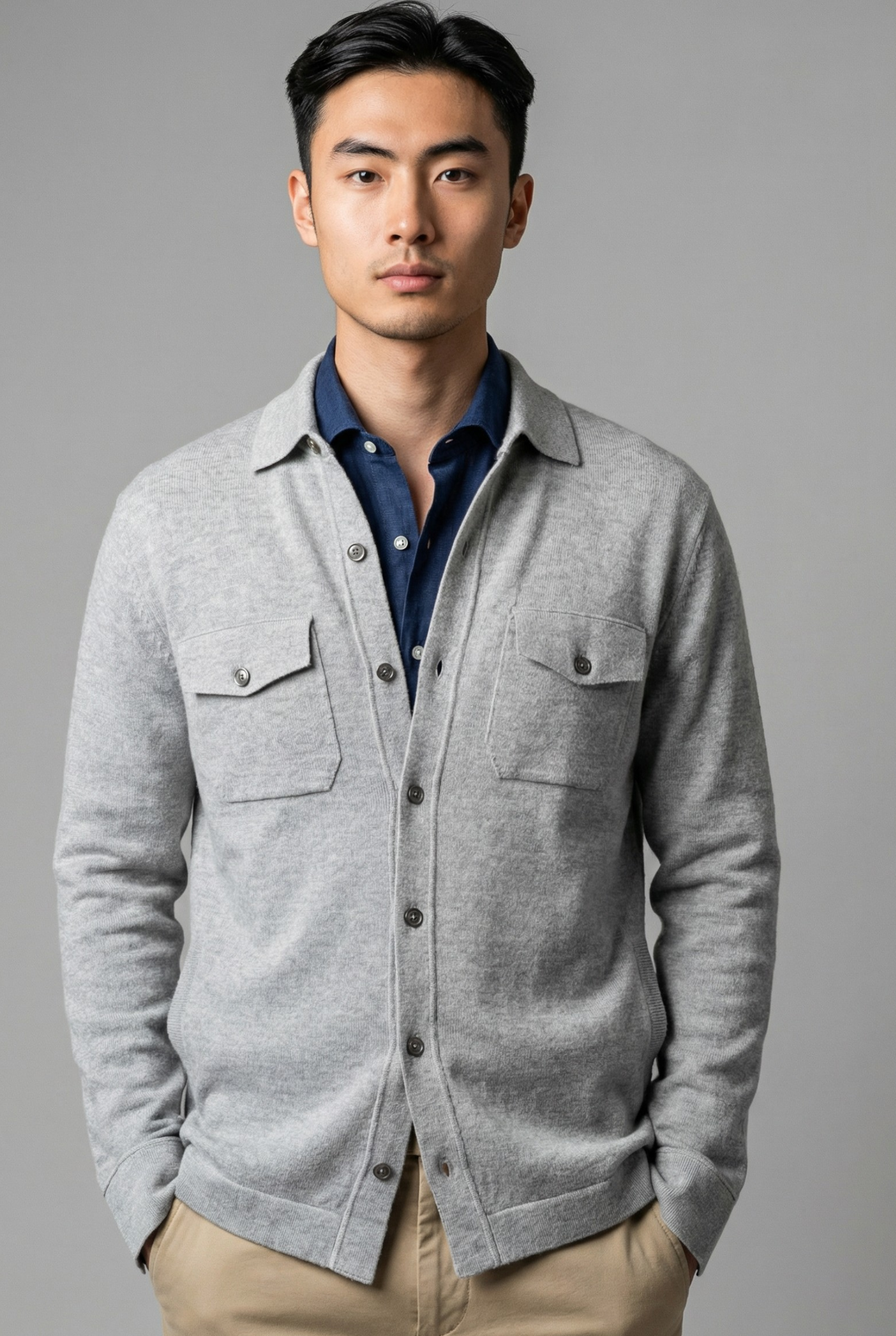 Camicia Safari Selenite 100% Cashmere