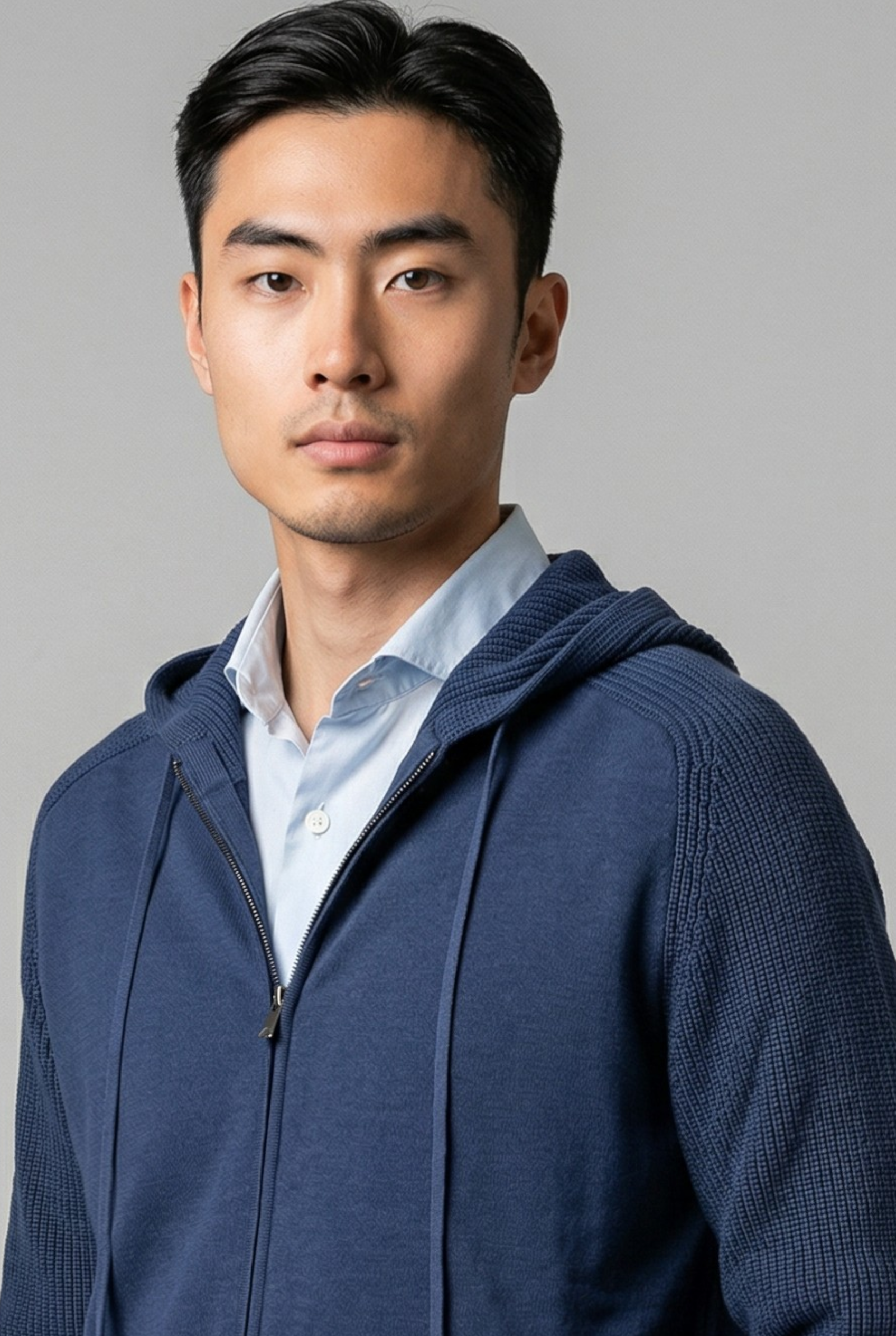 Bomber Riviera Azul Marino 100% Cotton