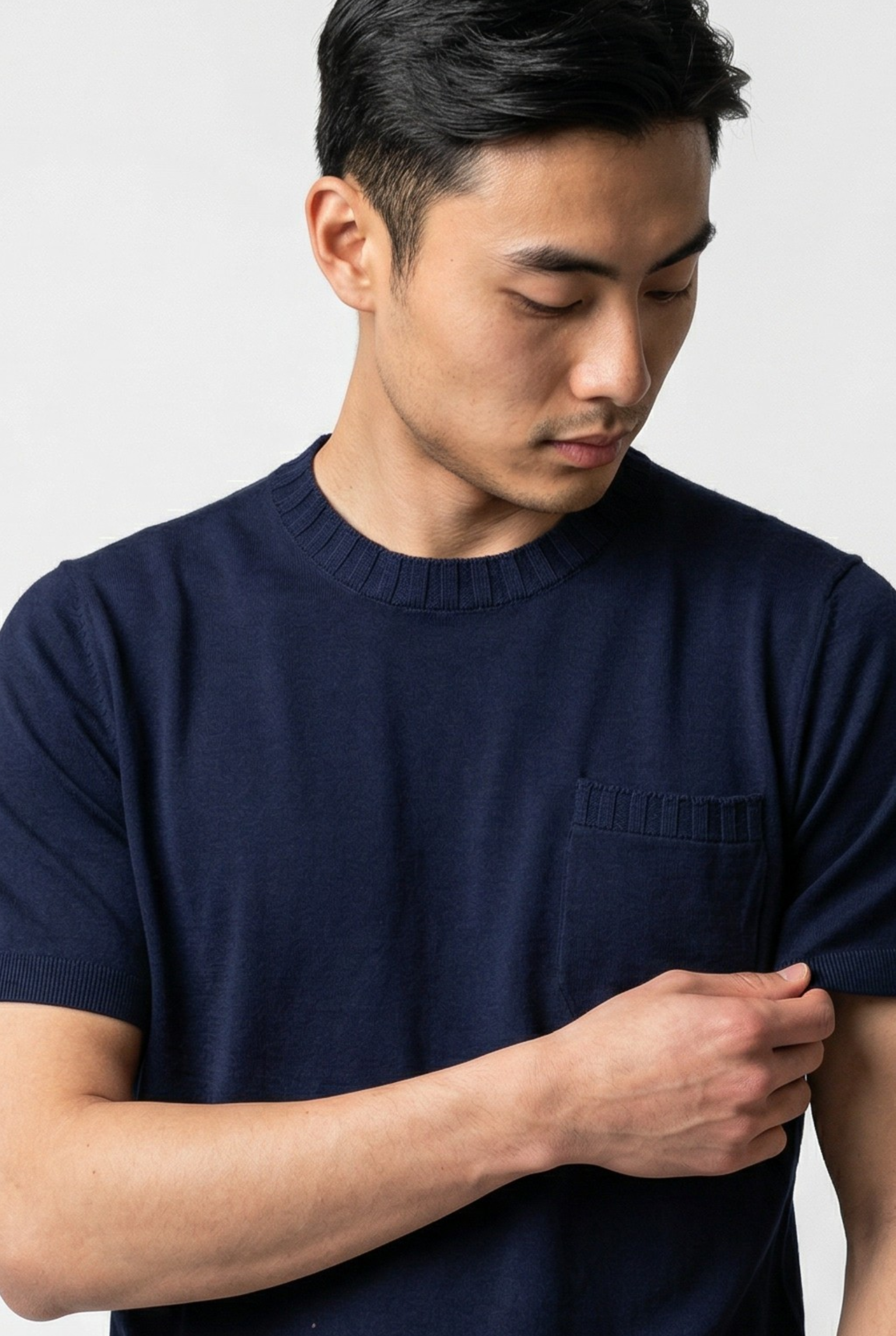 T-Shirt Costiera Navy 100% Cotone