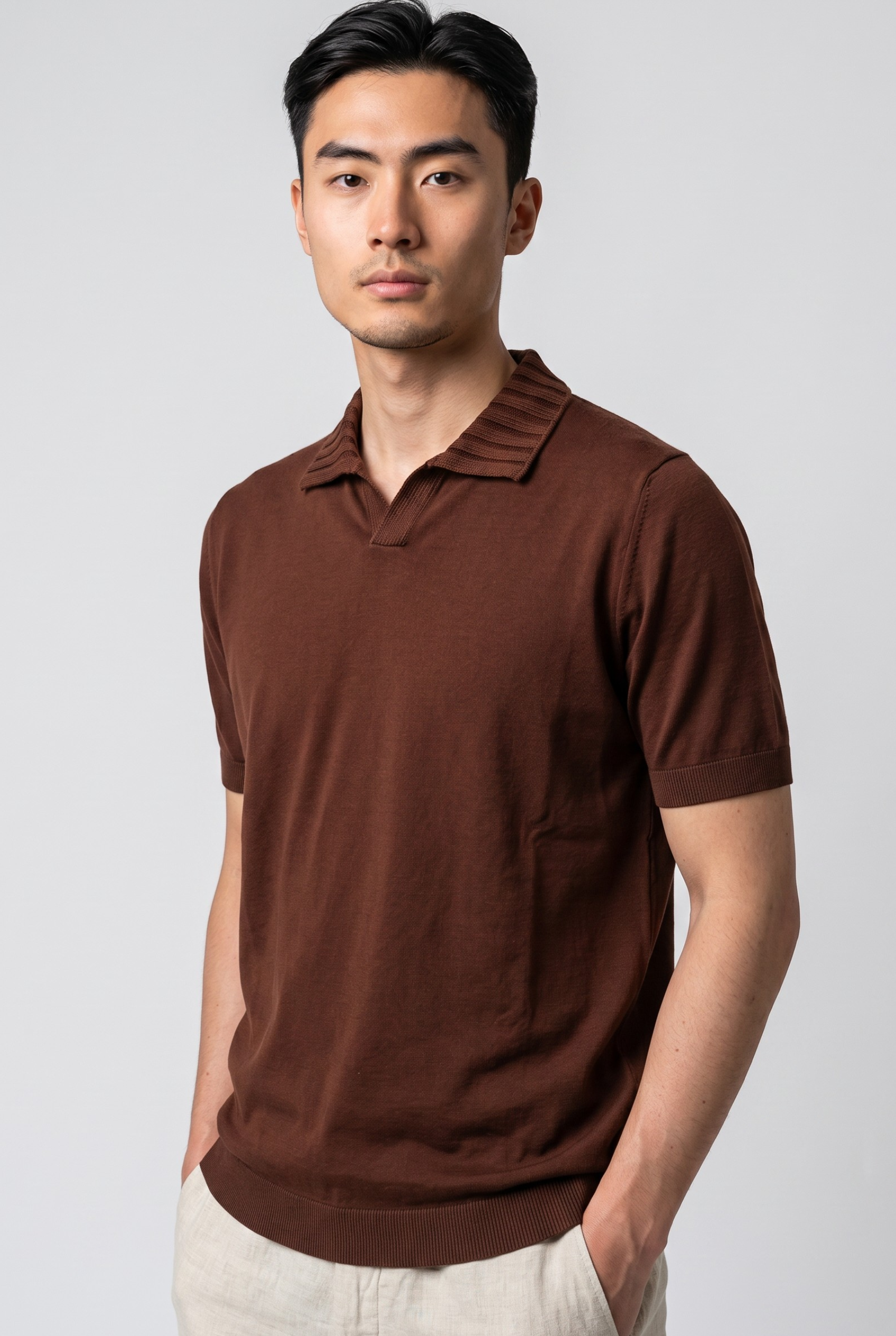 Polo Costiera Mogano 100% Cotone