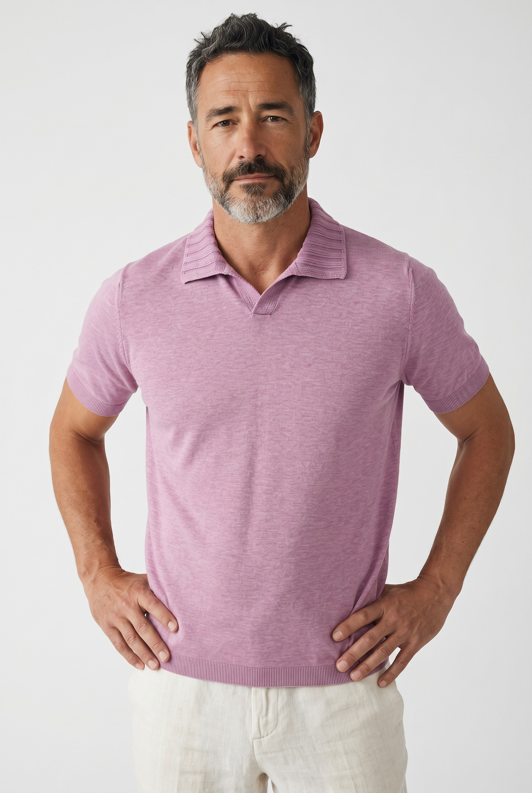 Polo Costiera Poignant Pink 100% Cotton