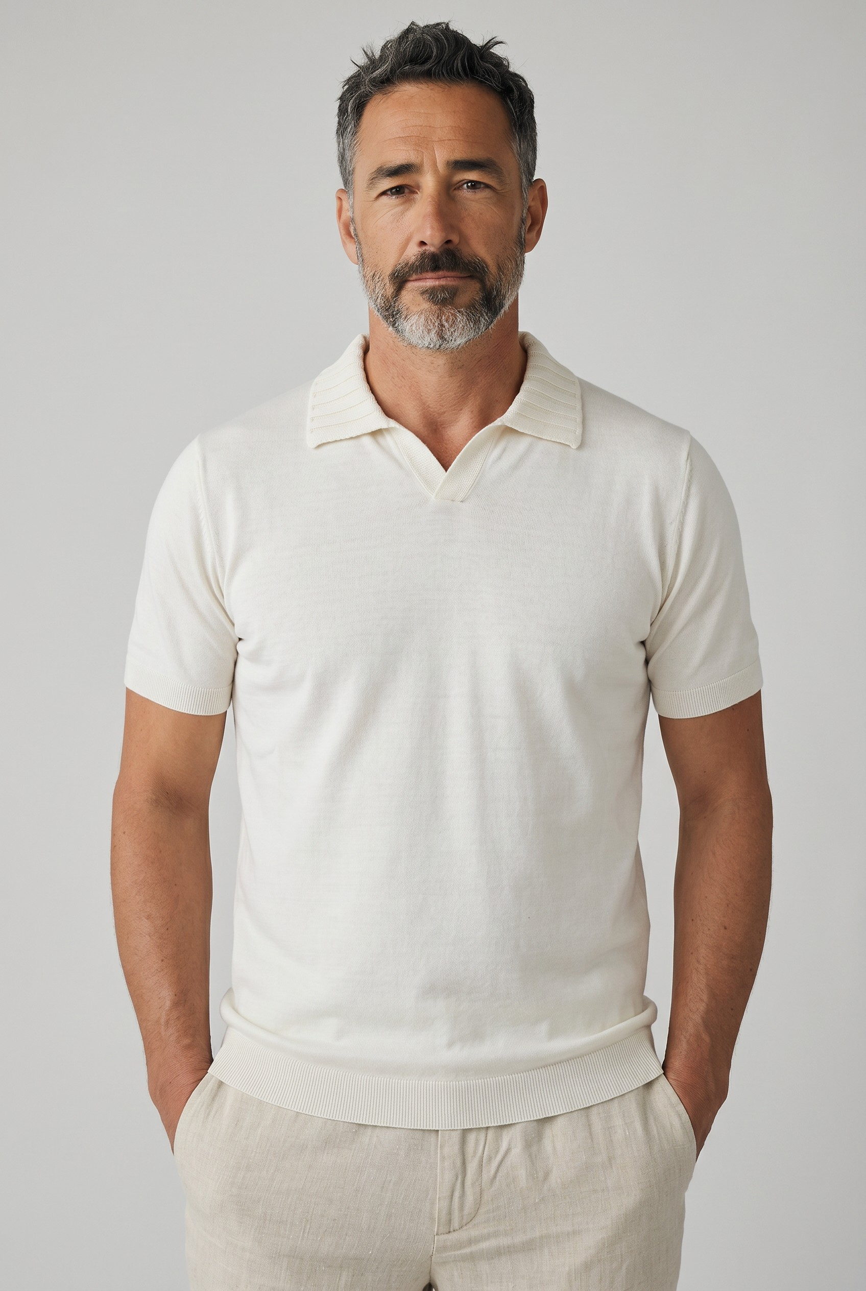 Polo Costiera Latte 100% Cotone