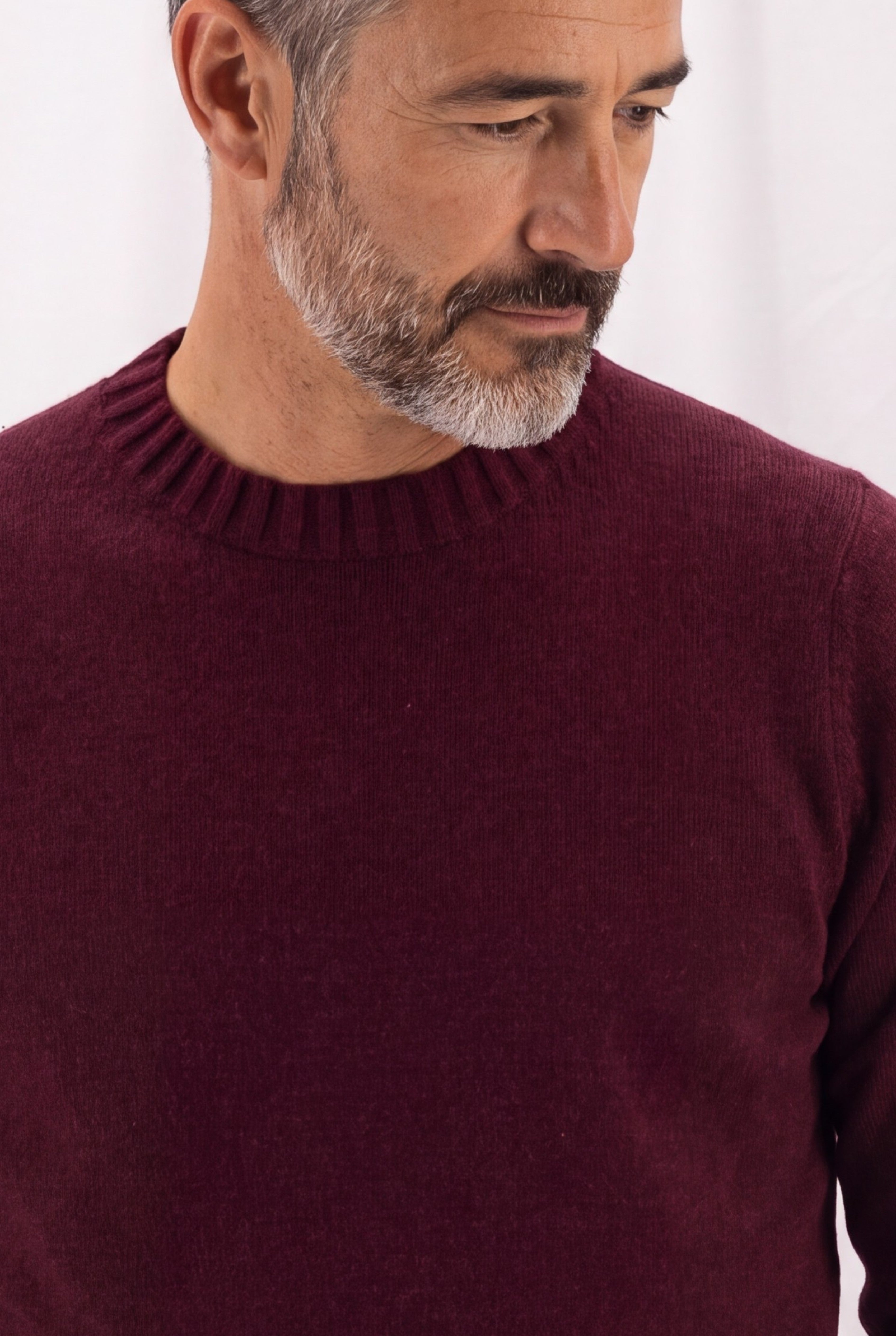 Girocollo Nuvola Bordeaux 100% Cashmere