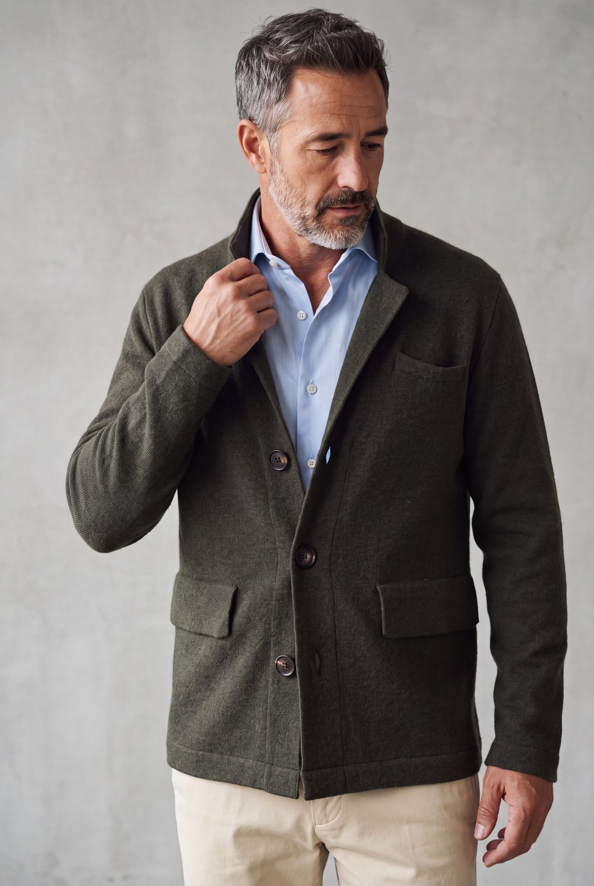 Maglia Blazer Loden 100% Cashmere