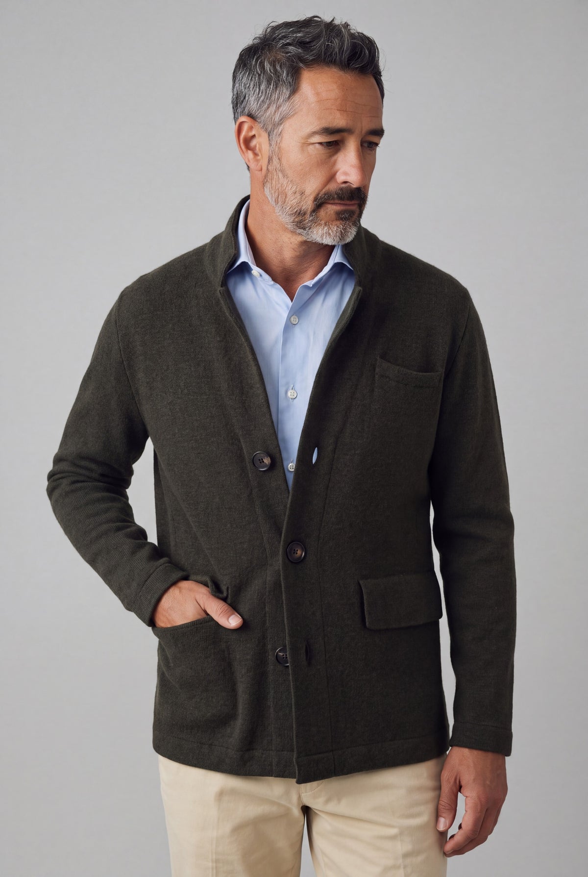 Maglia Blazer Loden 100% Cashmere