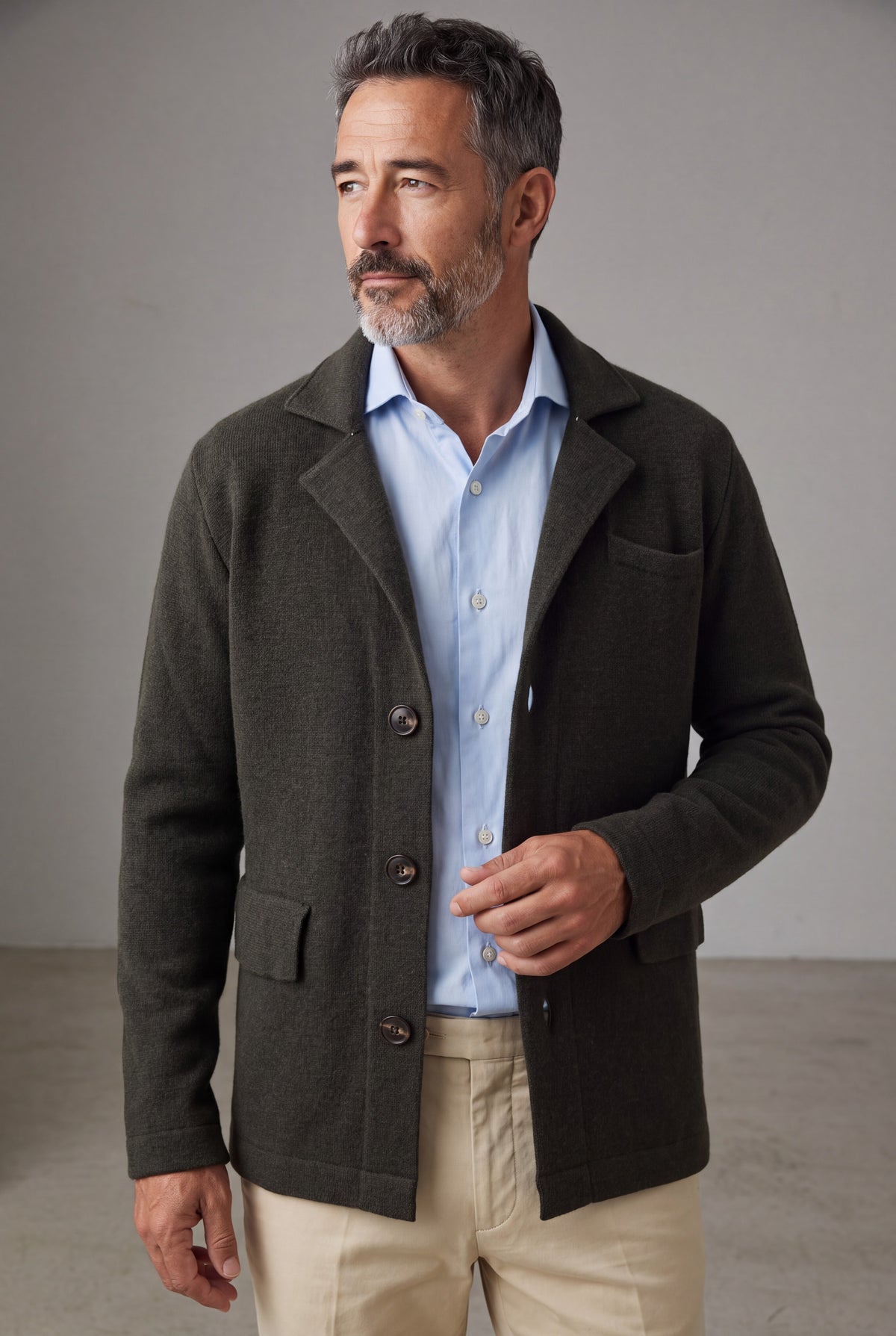 Maglia Blazer Loden 100% Cashmere