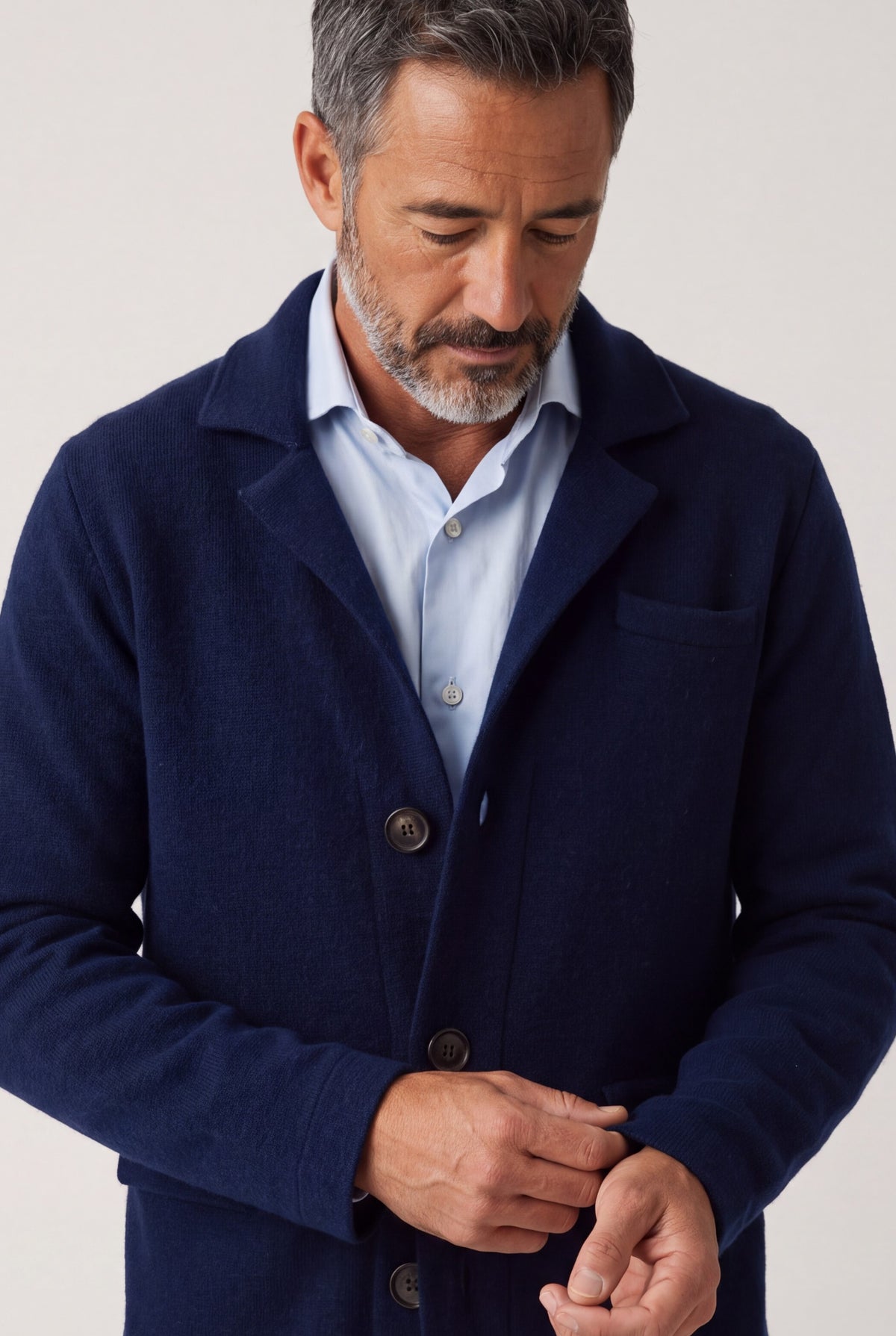 Maglia Blazer Peacoat 100% Cashmere