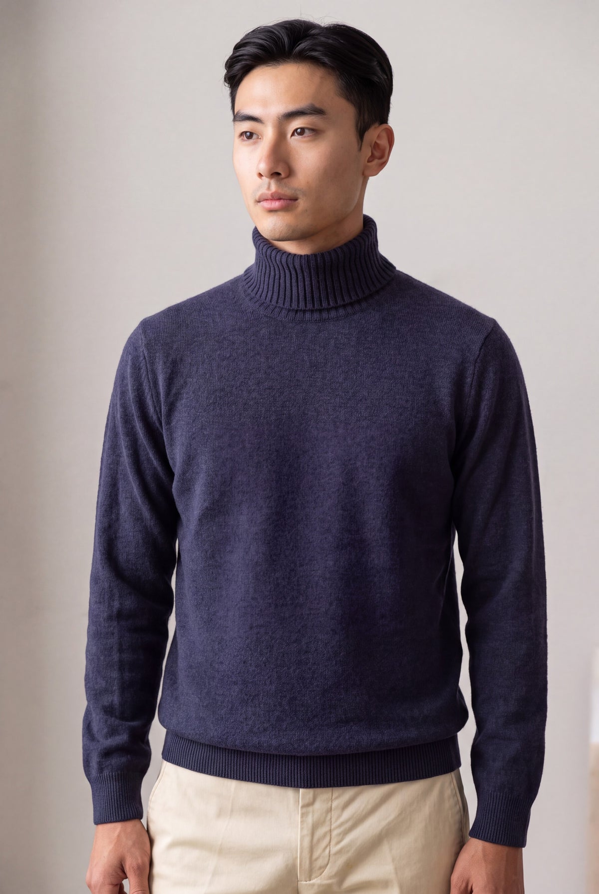Dolcevita Classic Purple Grey 100% Cashmere
