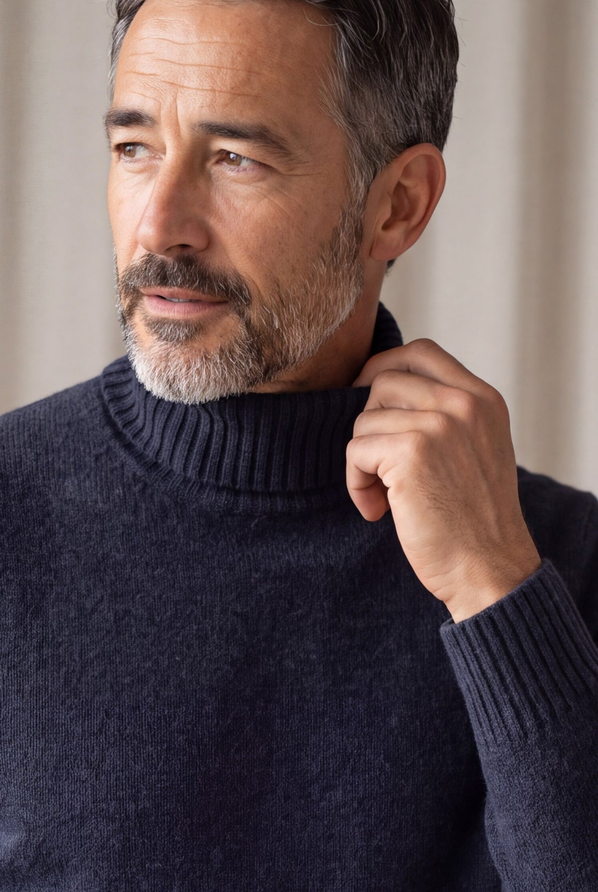 Dolcevita Fleece 100% Cashmere Bluewash