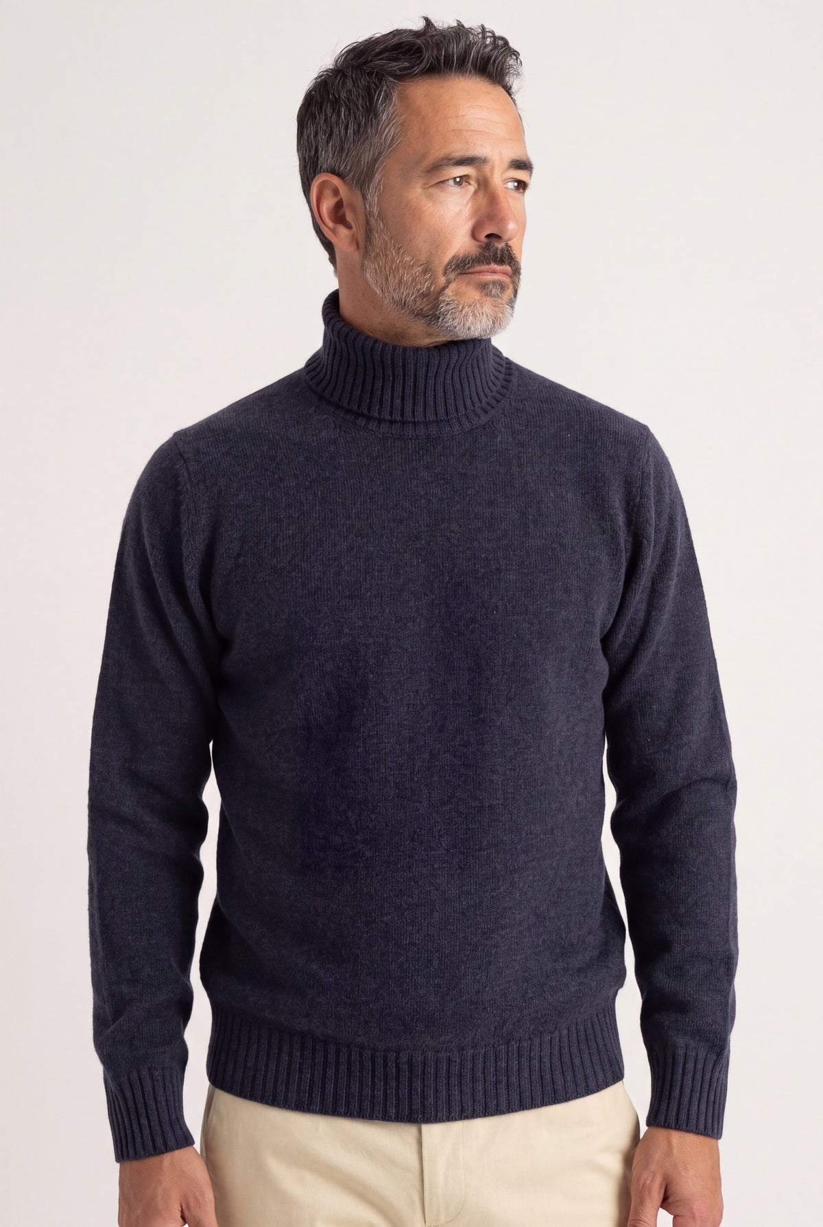 Dolcevita Fleece 100% Cashmere Bluewash