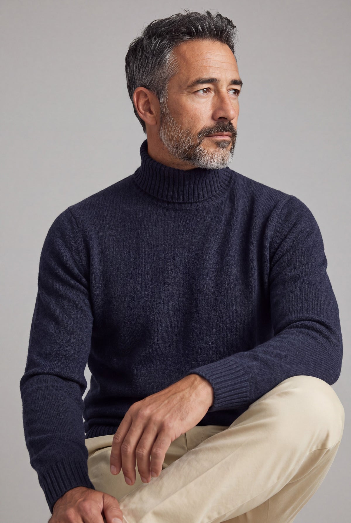 Dolcevita Fleece 100% Cashmere Bluewash