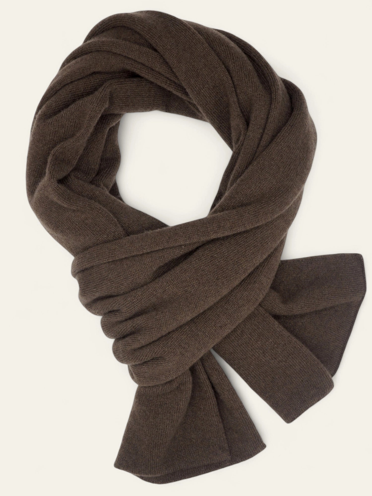 Sciarpa Double Caffè 100% Cashmere