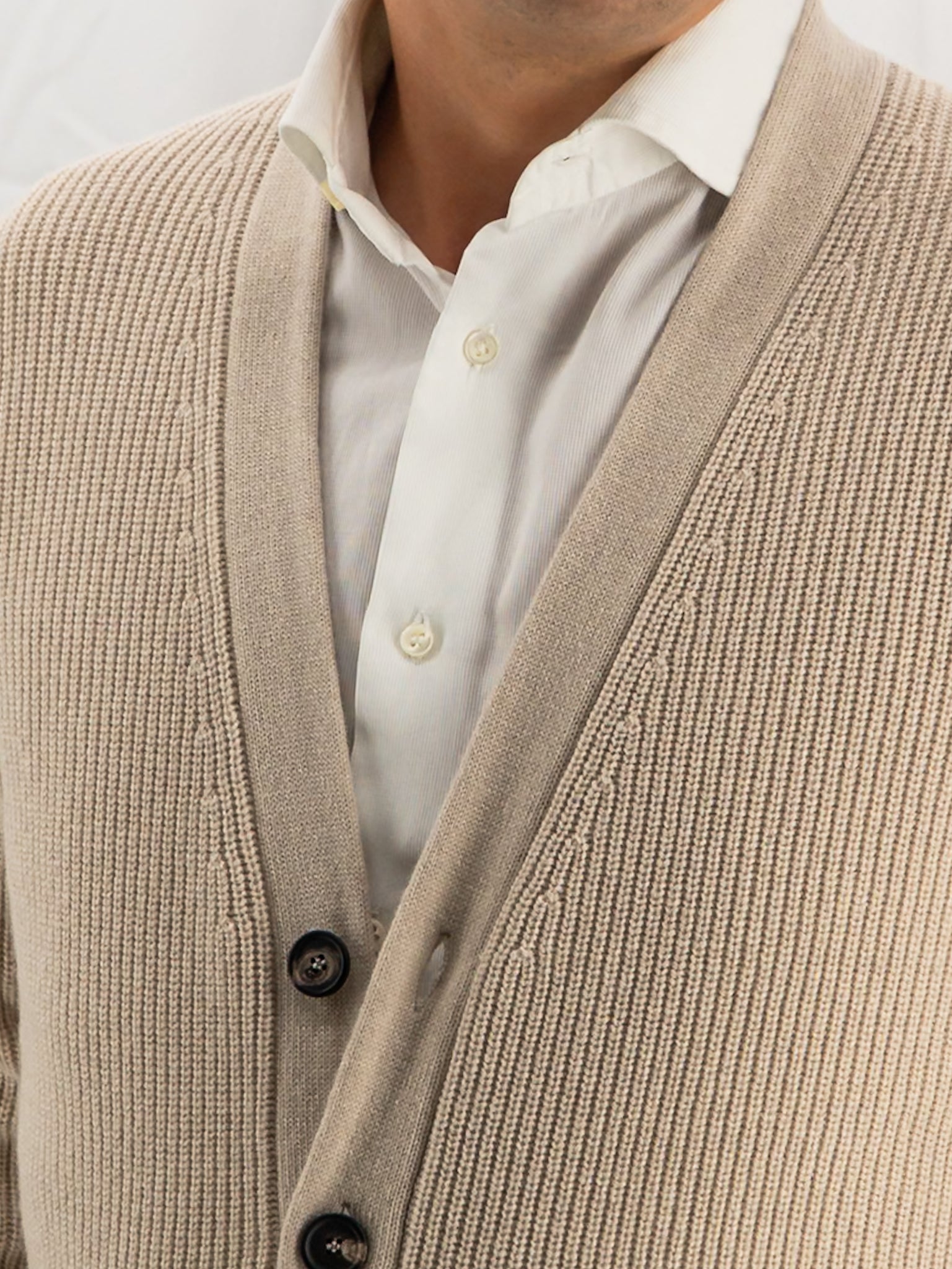 Cardigan Pannocchia Oat Beige 100% Cashmere