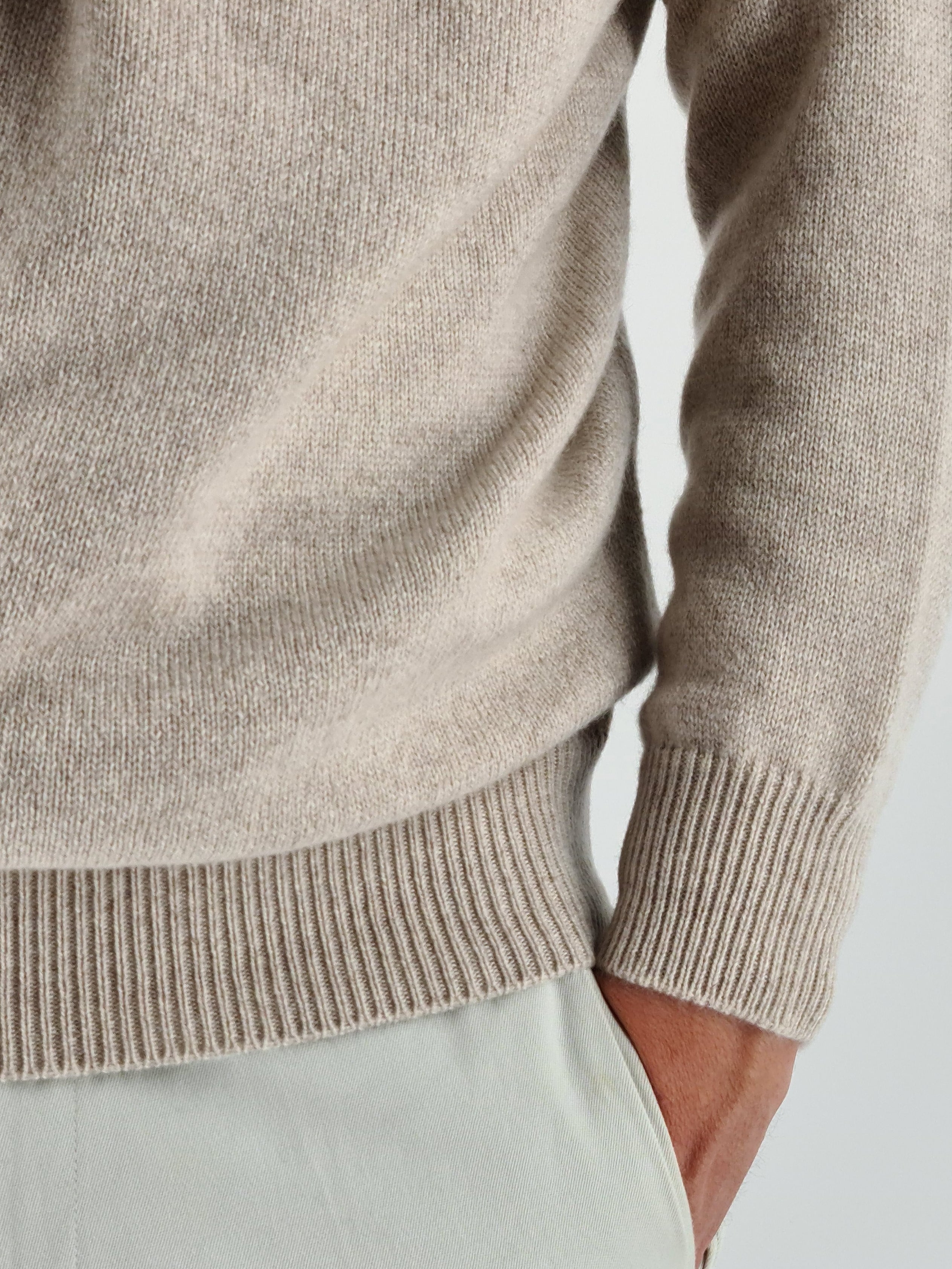 Sella Crewneck Light Beige 100% Cashmere