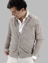 Knitted Camicia Sabbia 70% Lino 30% Seta