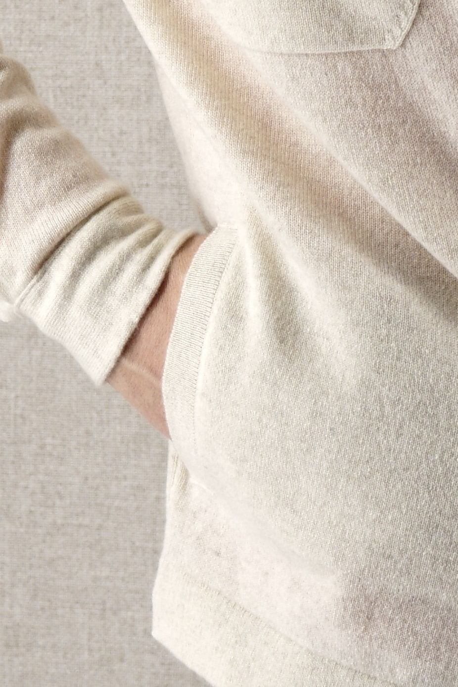 Camicia Safari Light Natural 100% Cashmere