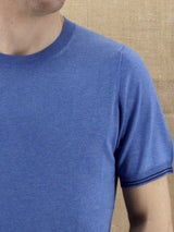 T-Shirt in maglia Denim 100% Seta