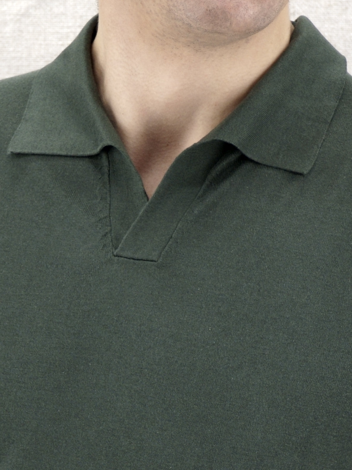 Polo in Maglia Robert English Green 100% Seta