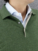 Knitted Polo 100% Cashmere Serpentine