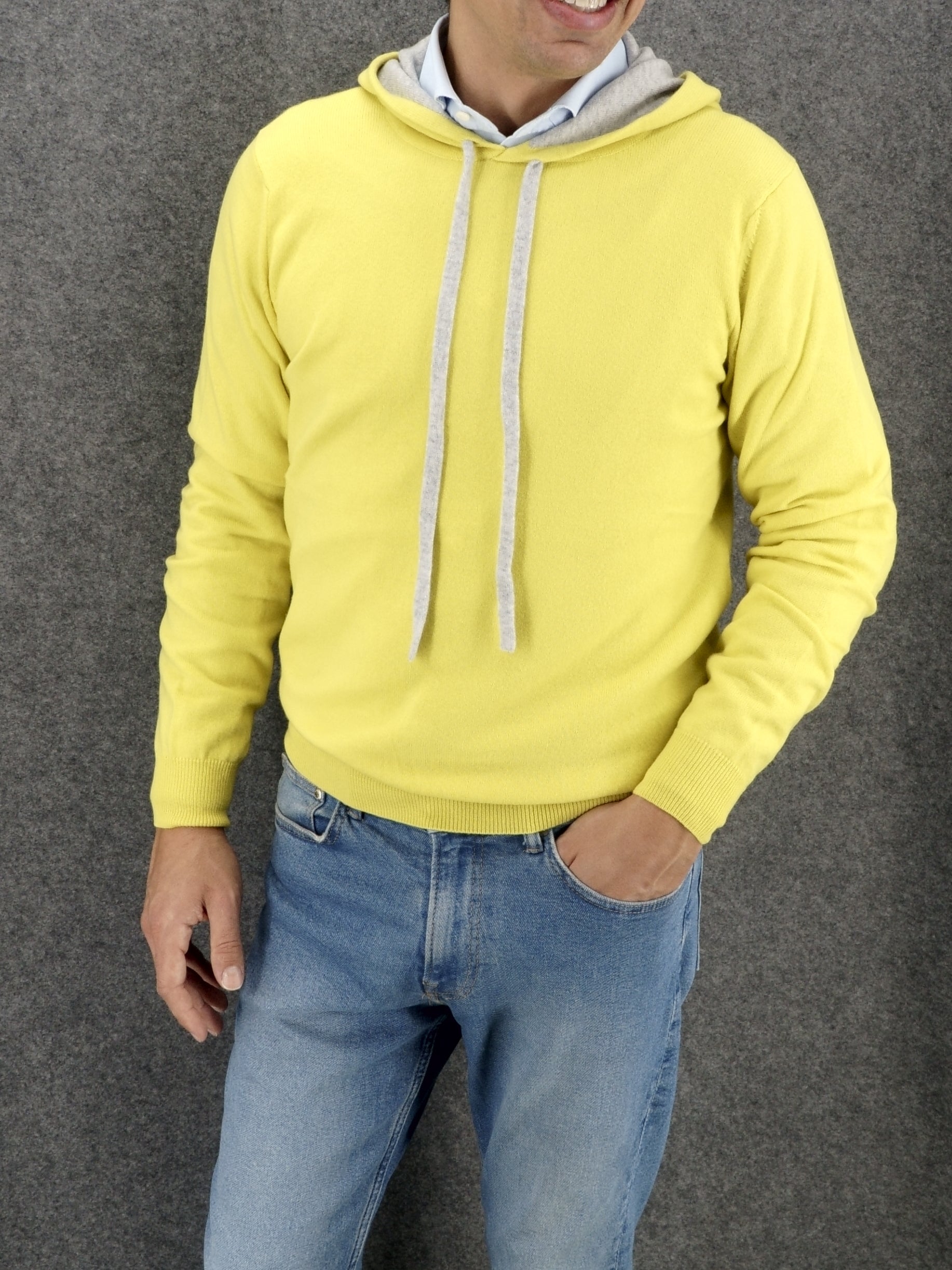 Hoodie Limone 100% Cashmere