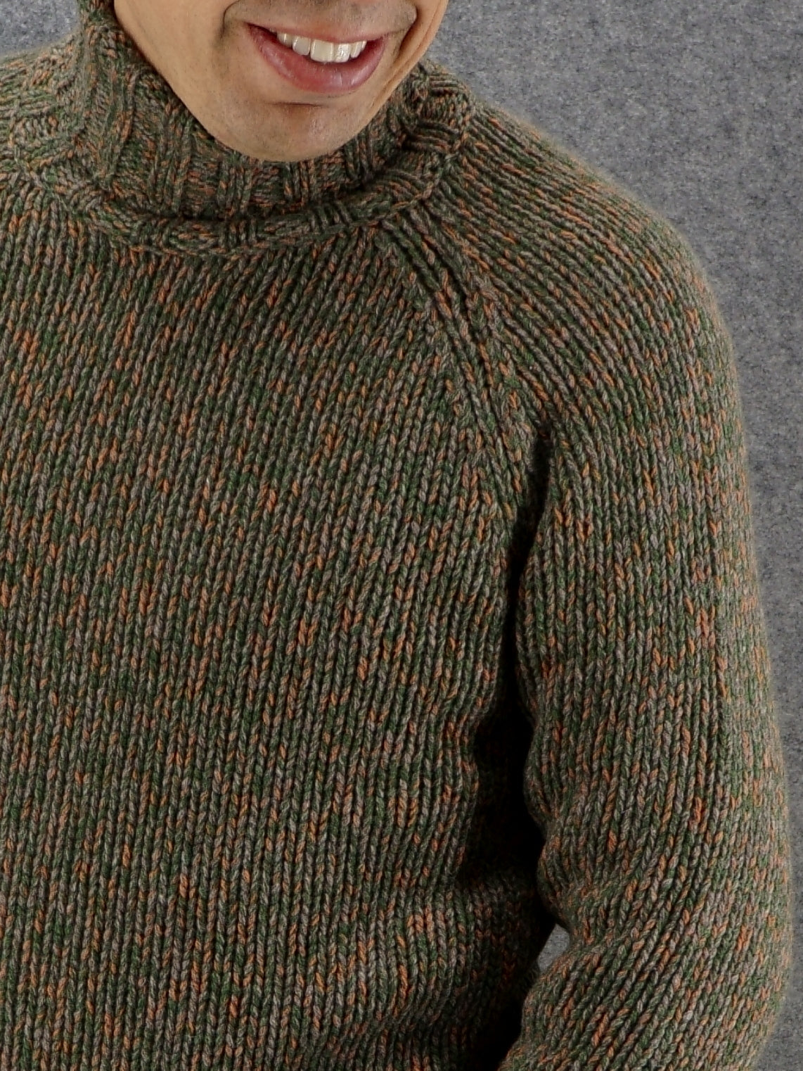 Turtleneck Moulinè Land 100% Cashmere