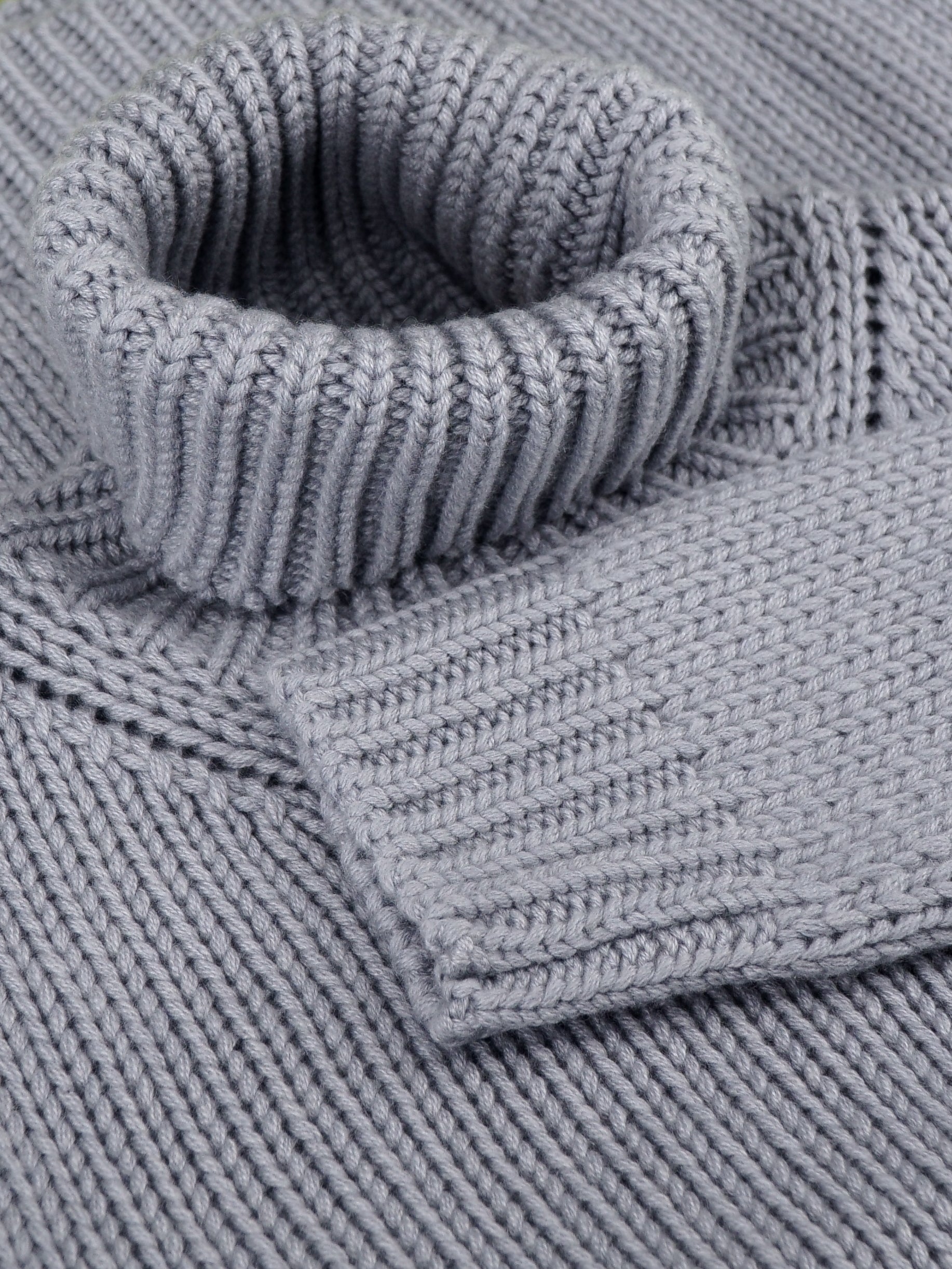 Nuvola Turtleneck Glacier Gray 100% Cashmere