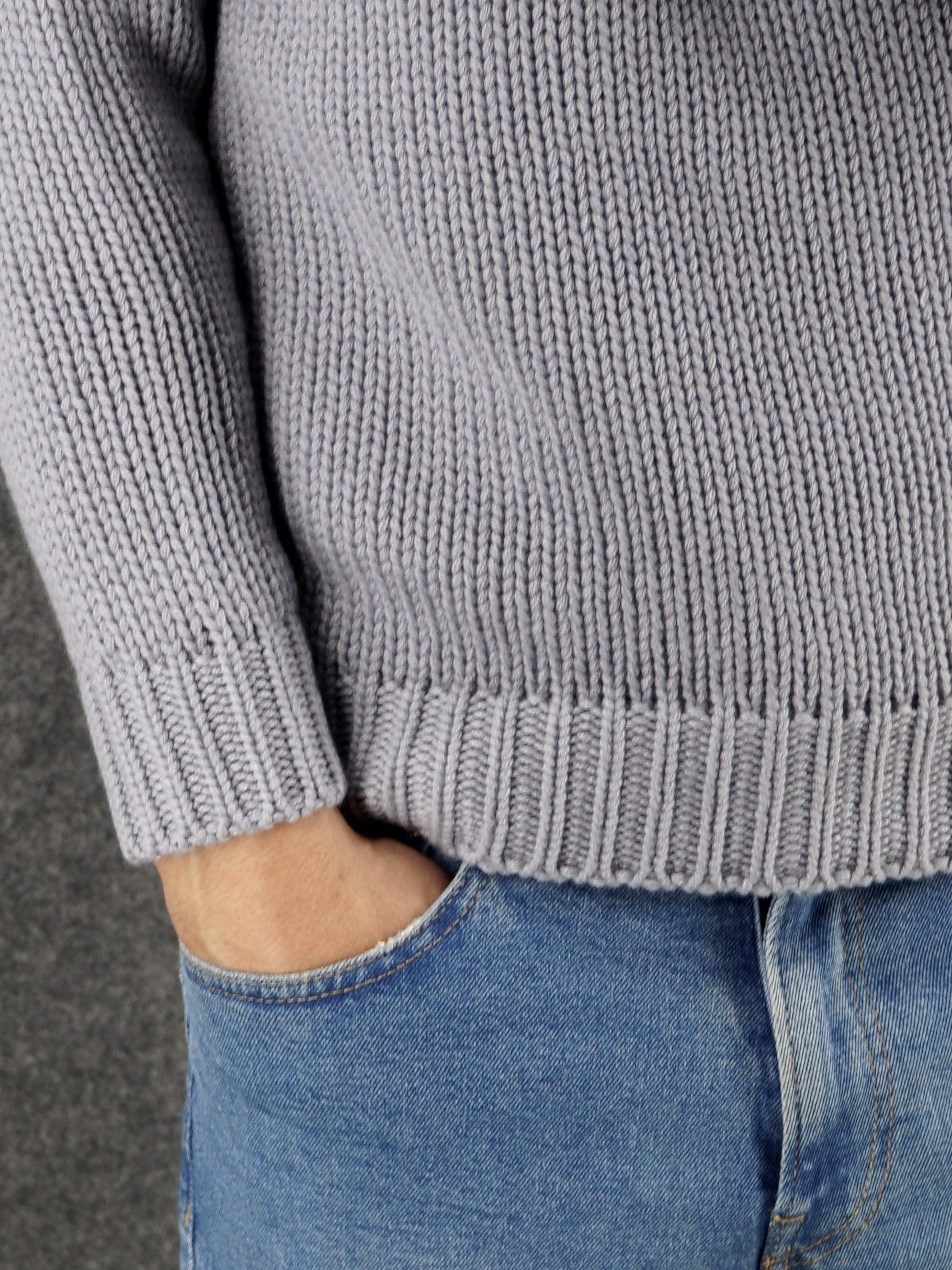 Nuvola Turtleneck Glacier Gray 100% Cashmere