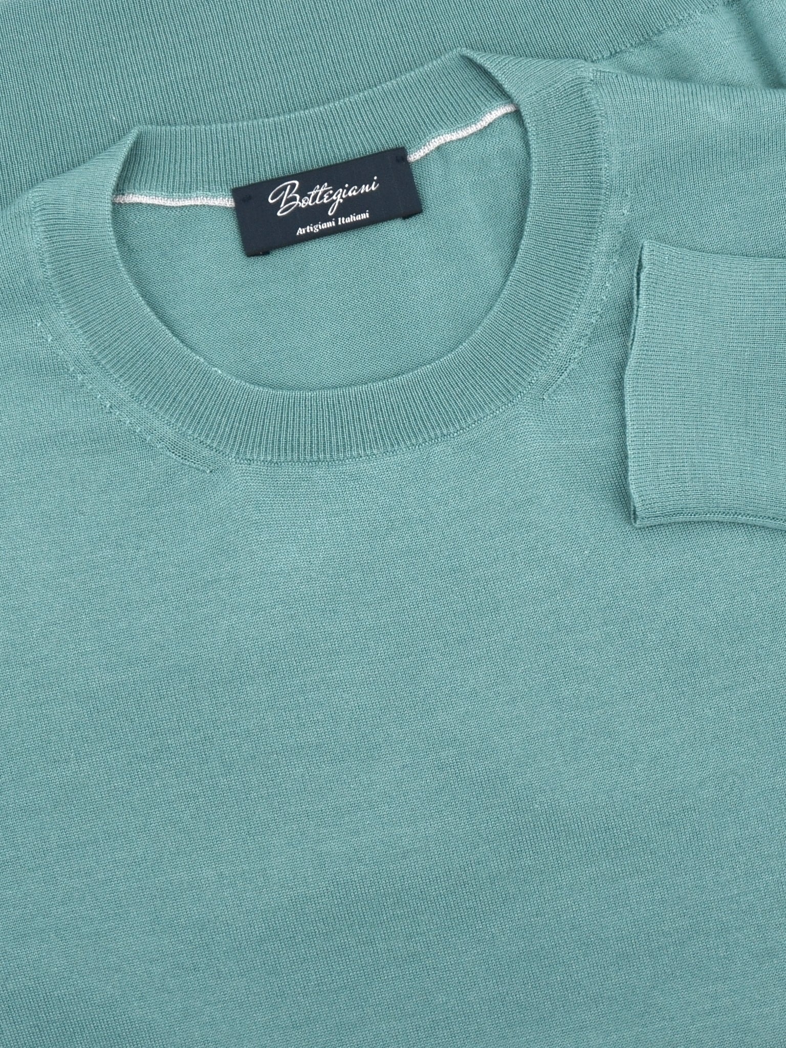 Verde Berillo  crewneck 70% Cashmere 30% Silk