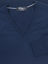 Night Blue V-neck 70% Cashmere 30% Silk
