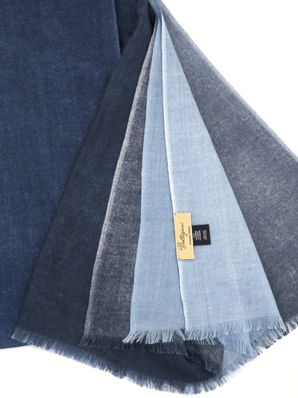 Degradè Scarf Blue Cashmere & Silk Limited Edition 