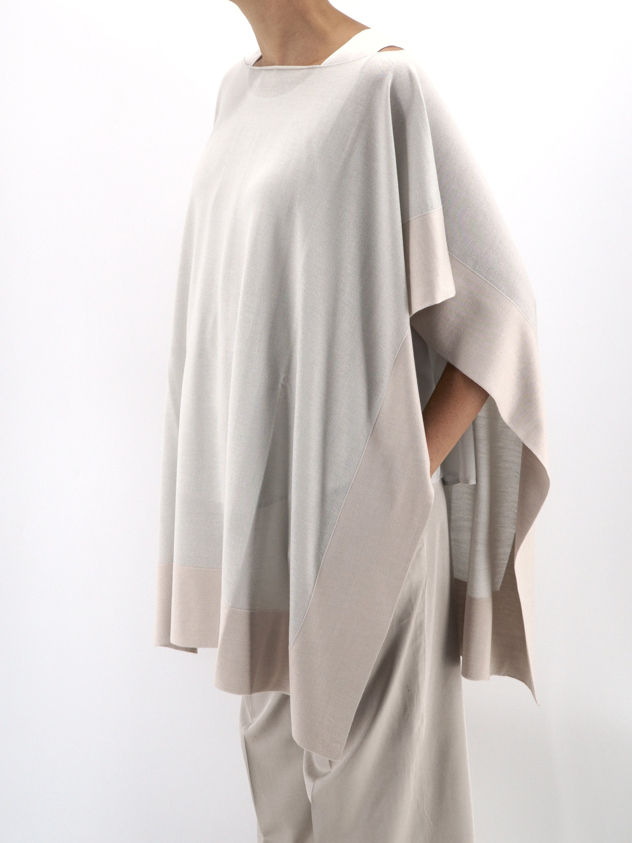 Kaftano Grigio Perla Cashmere & Seta